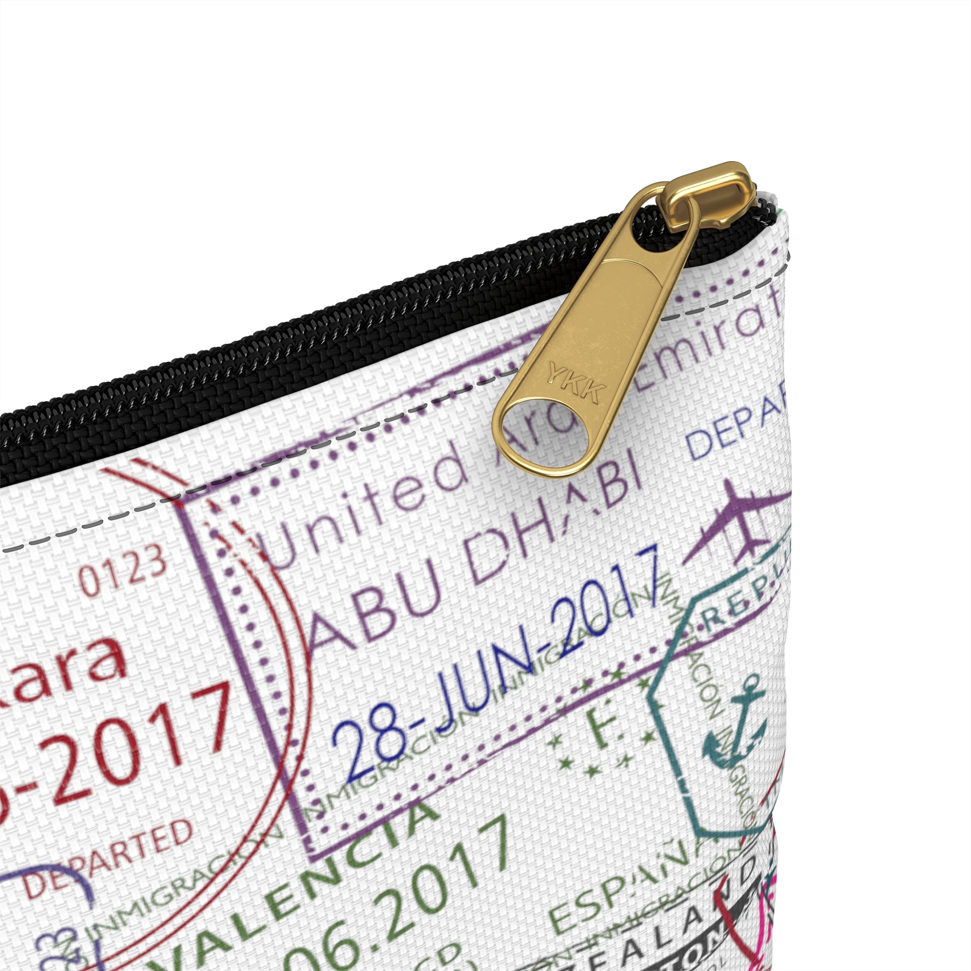 Passport Stamps Accessory Pouch - Remove B4 Flight