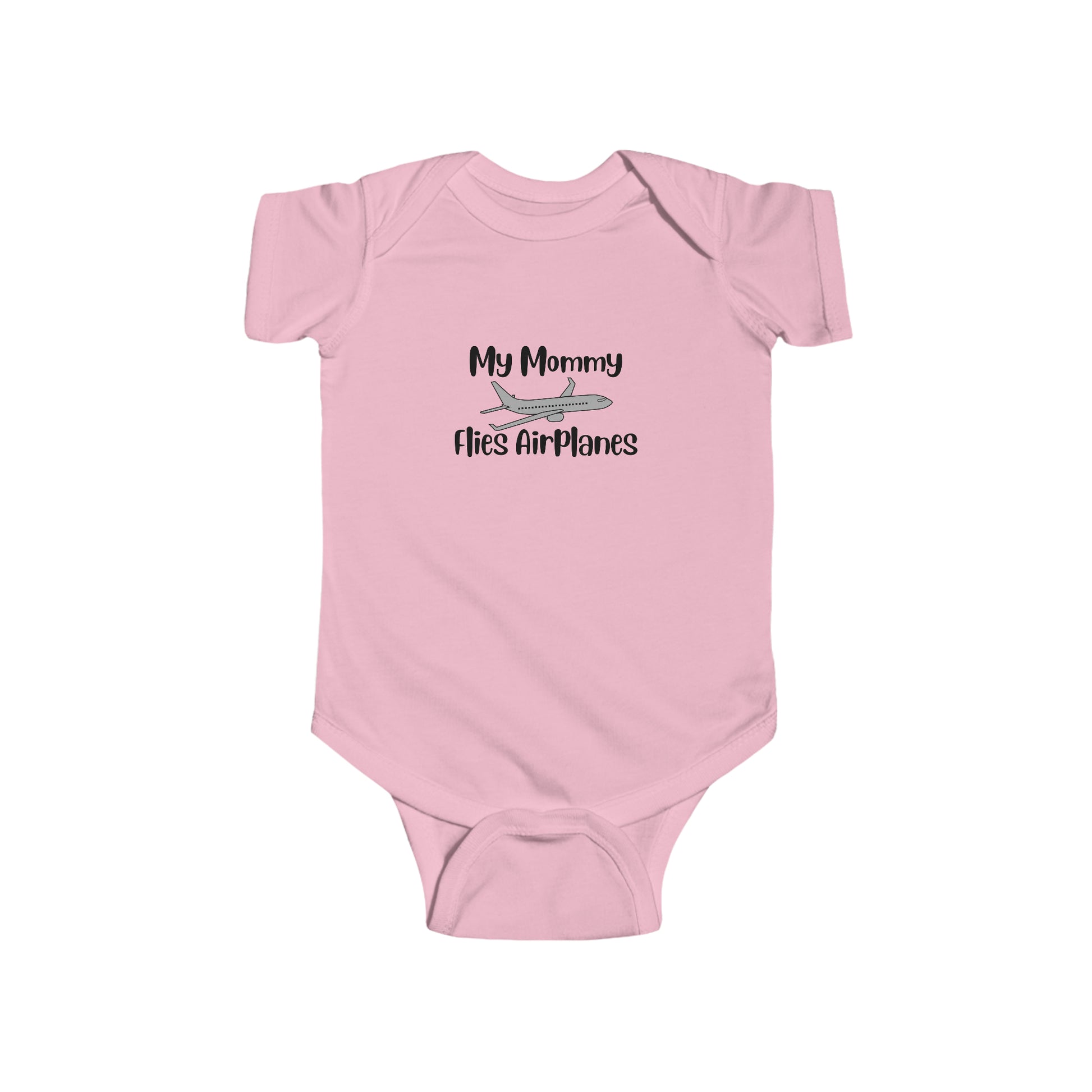 My Mommy Flies Airplanes Infant Bodysuit - Black - Remove B4 Flight