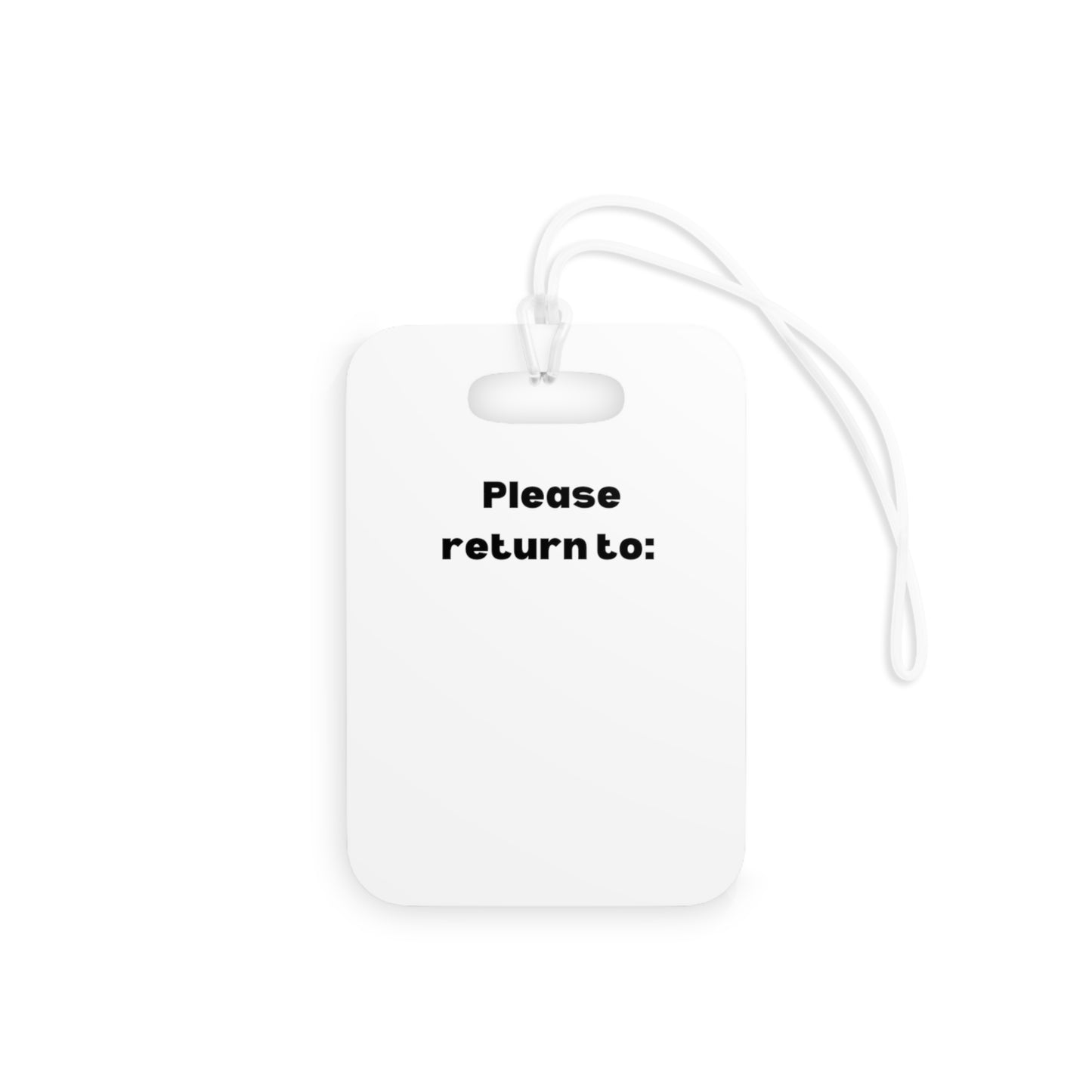 World Traveller Luggage Tag White - Remove B4 Flight