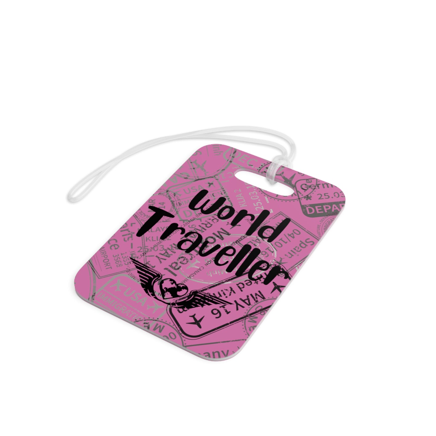 World Traveller Luggage Tag Pink - Remove B4 Flight