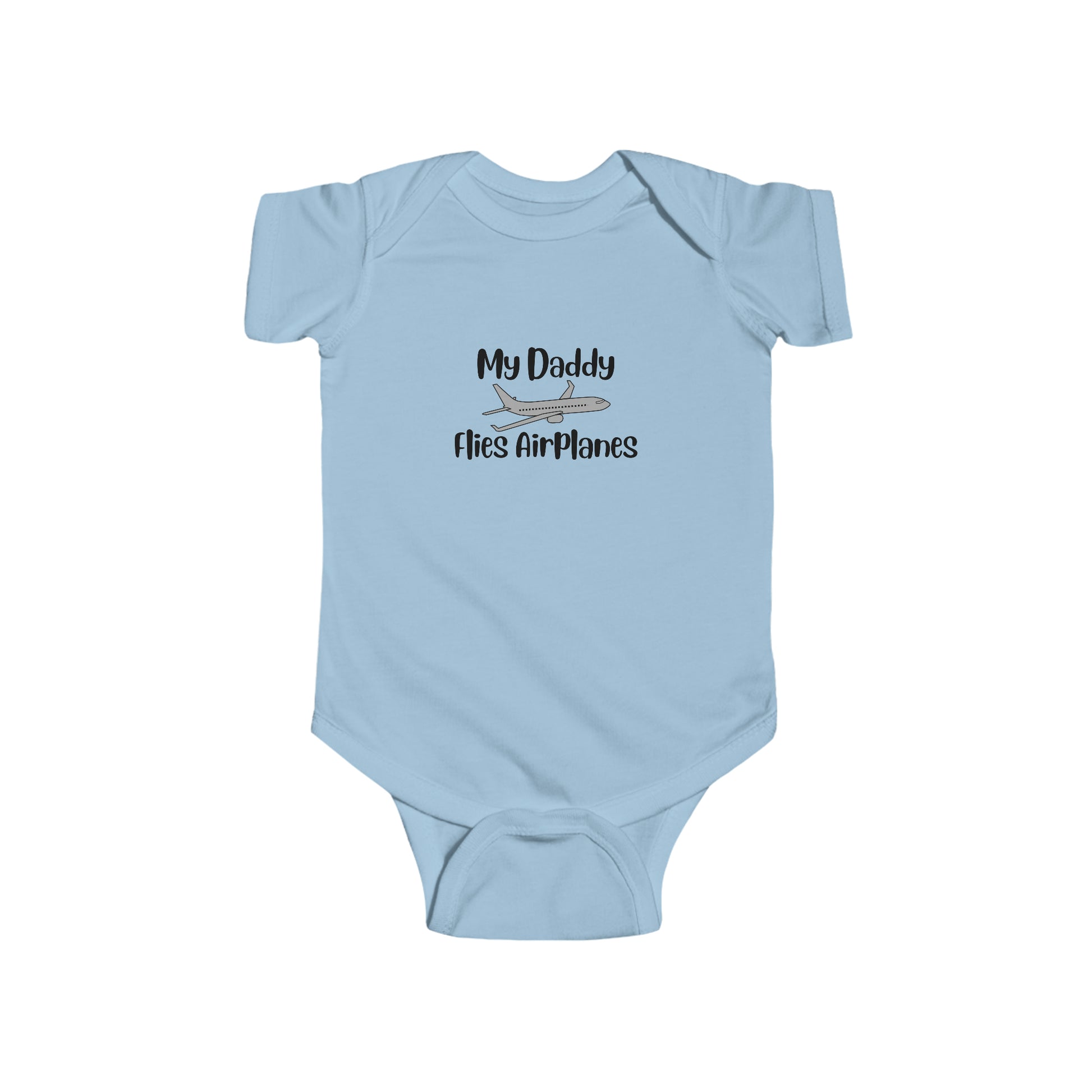 My Daddy Flies Airplanes Infant Bodysuit - Black - Remove B4 Flight