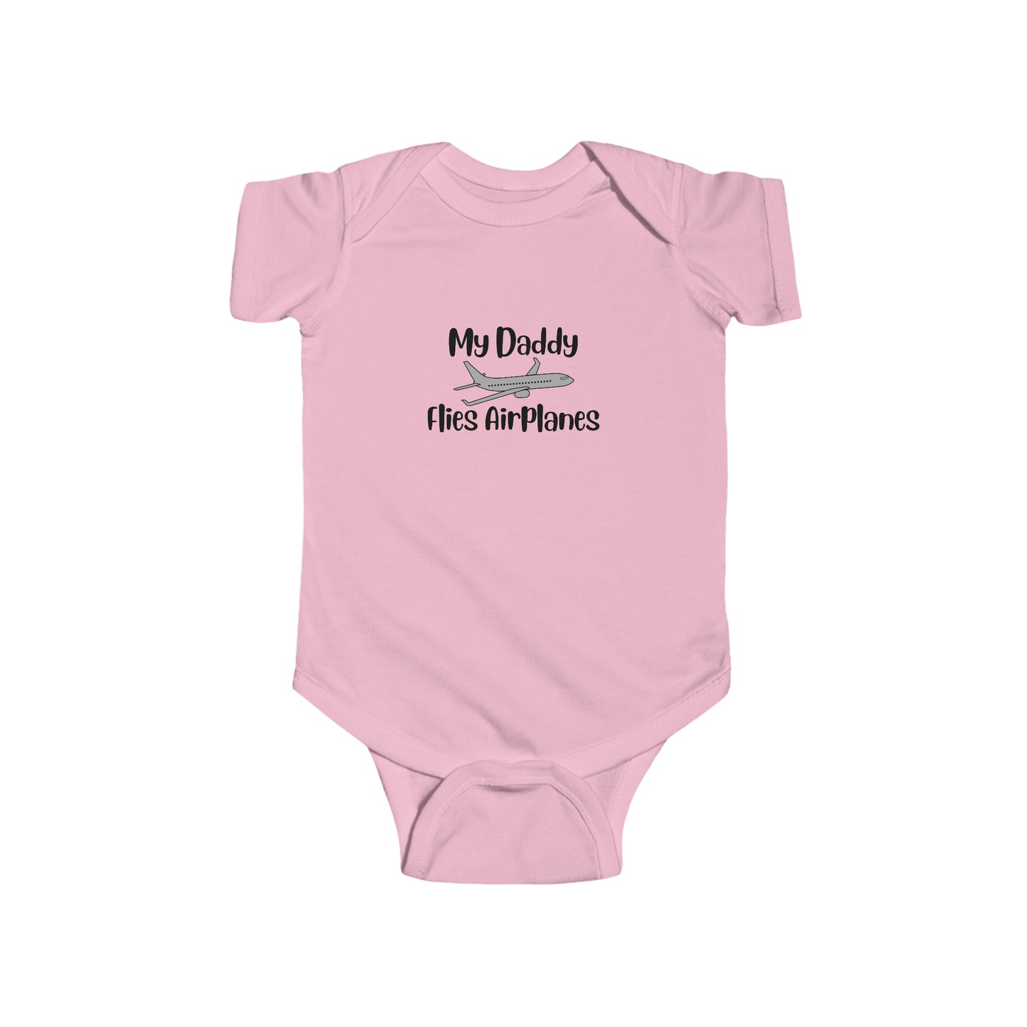 My Daddy Flies Airplanes Infant Bodysuit - Black - Remove B4 Flight