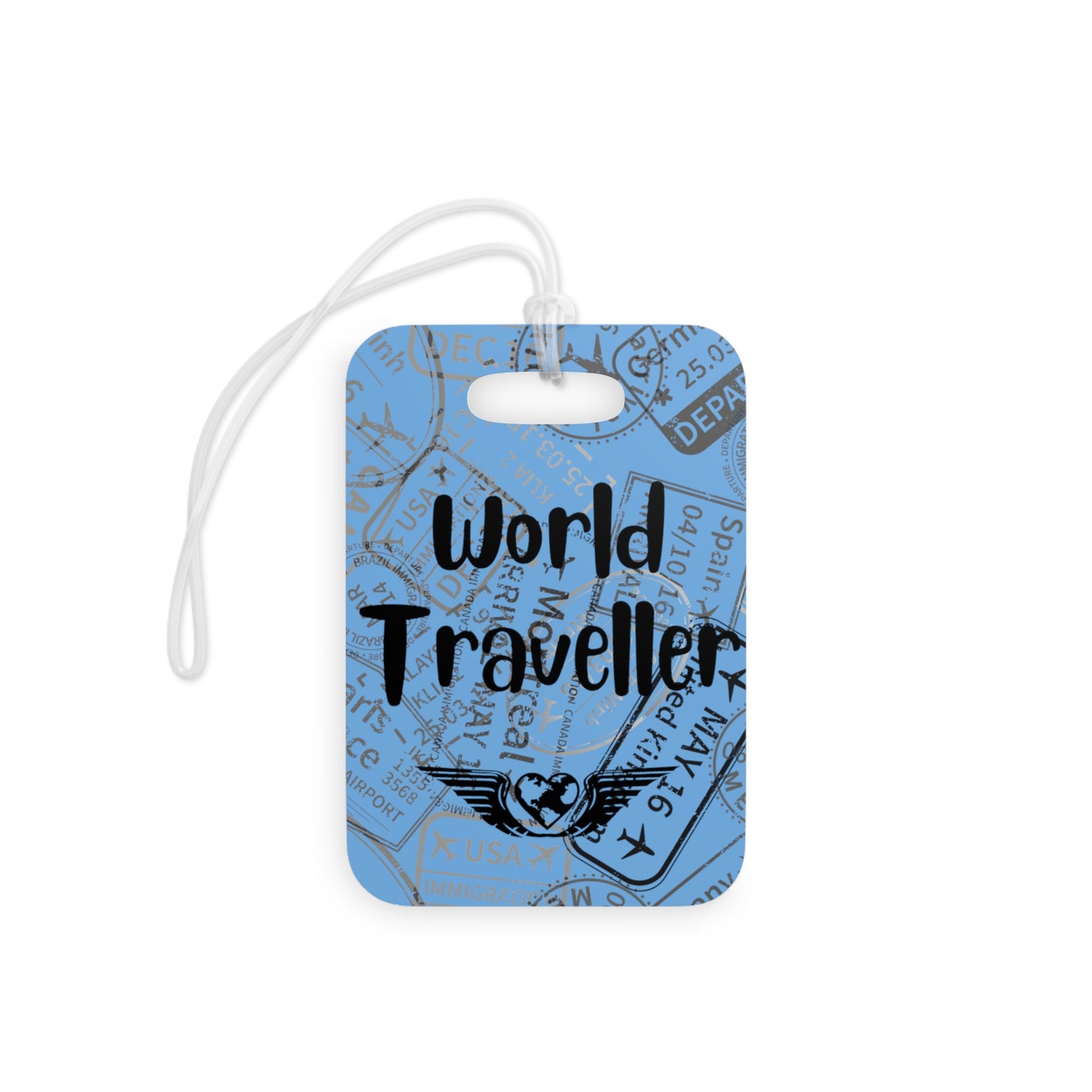 World Traveller Luggage Tag Blue - Remove B4 Flight