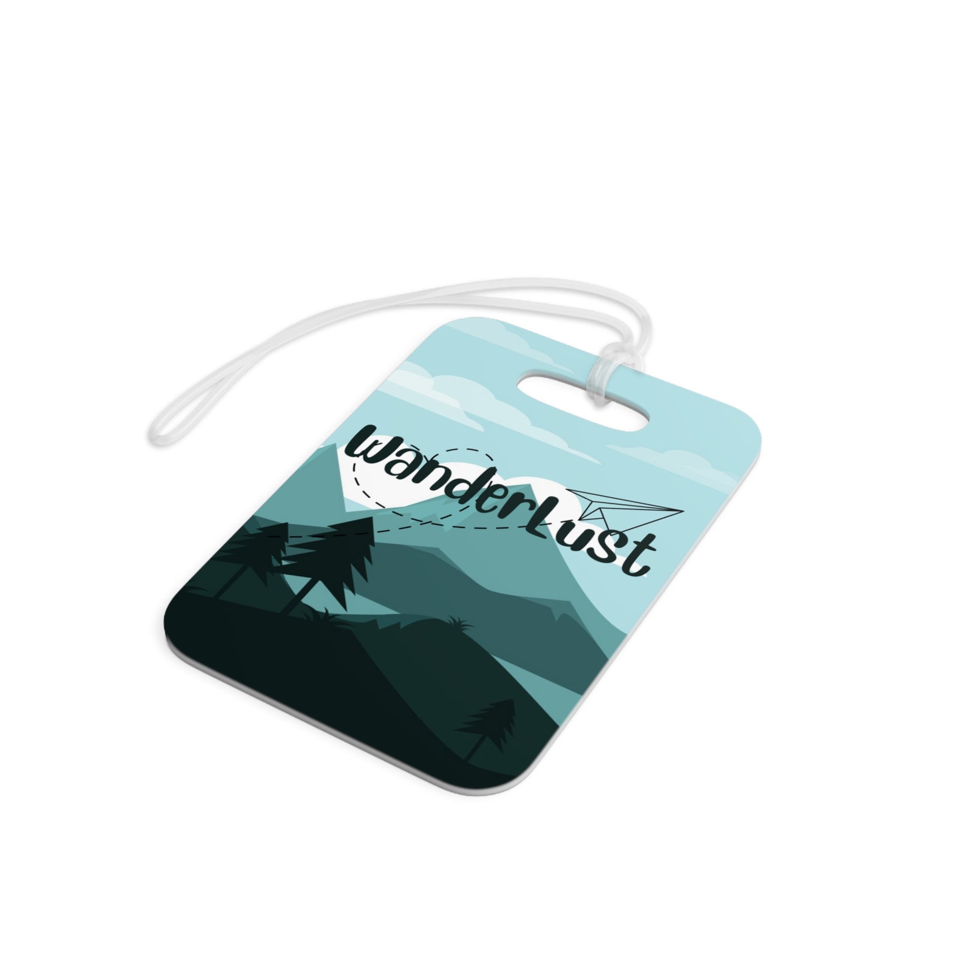 Wanderlust Mountain Luggage Tag - Remove B4 Flight