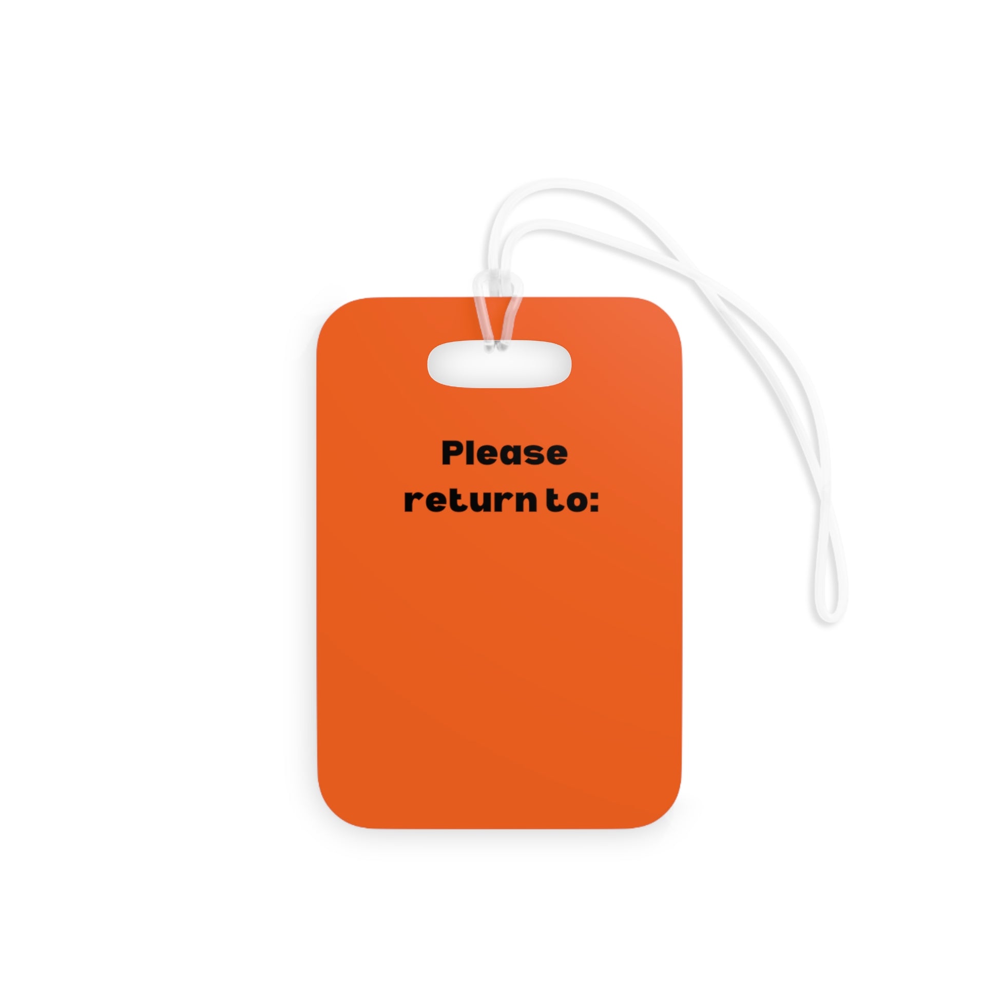 World Traveller Luggage Tag Orange - Remove B4 Flight