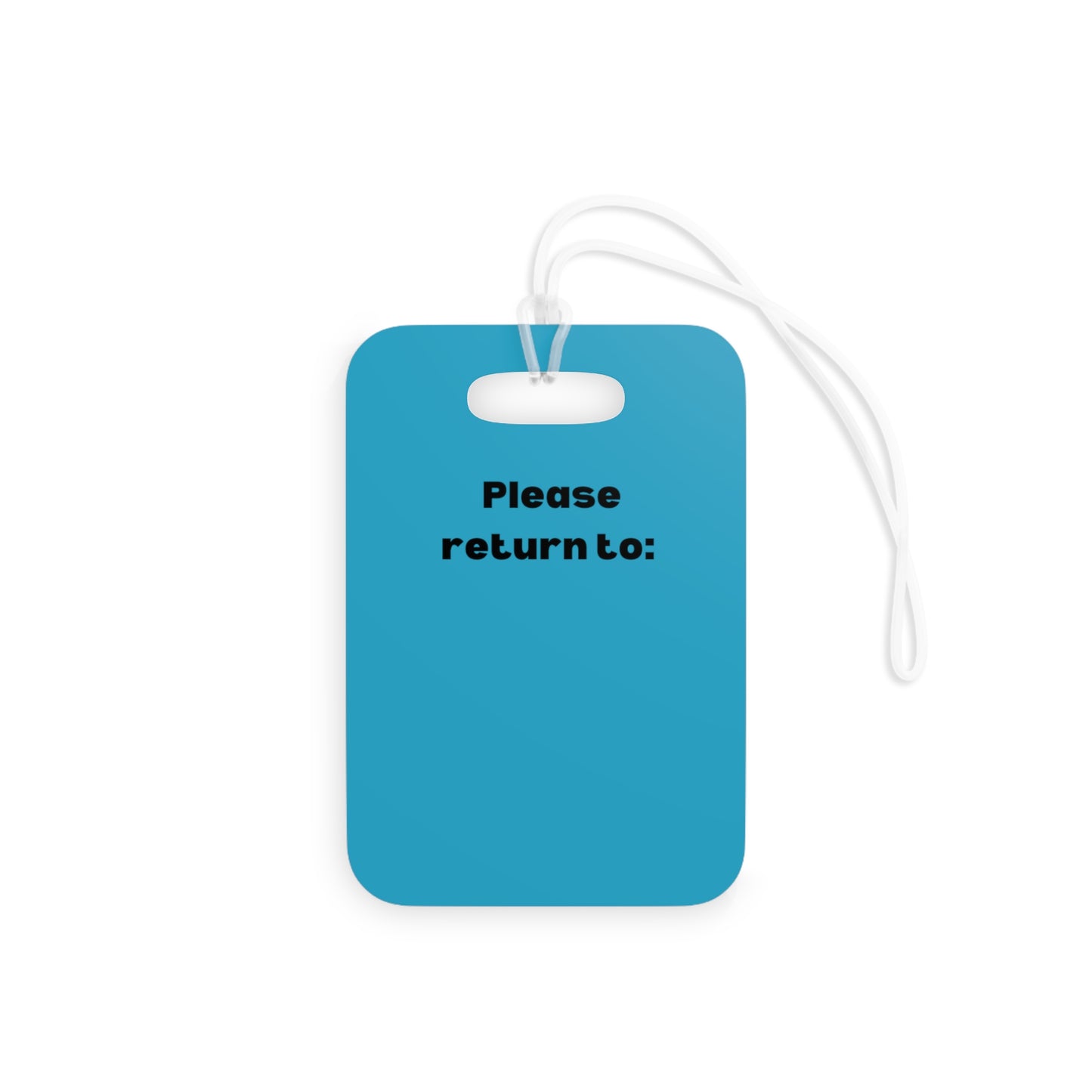 World Traveller Luggage Tag Turquoise - Remove B4 Flight