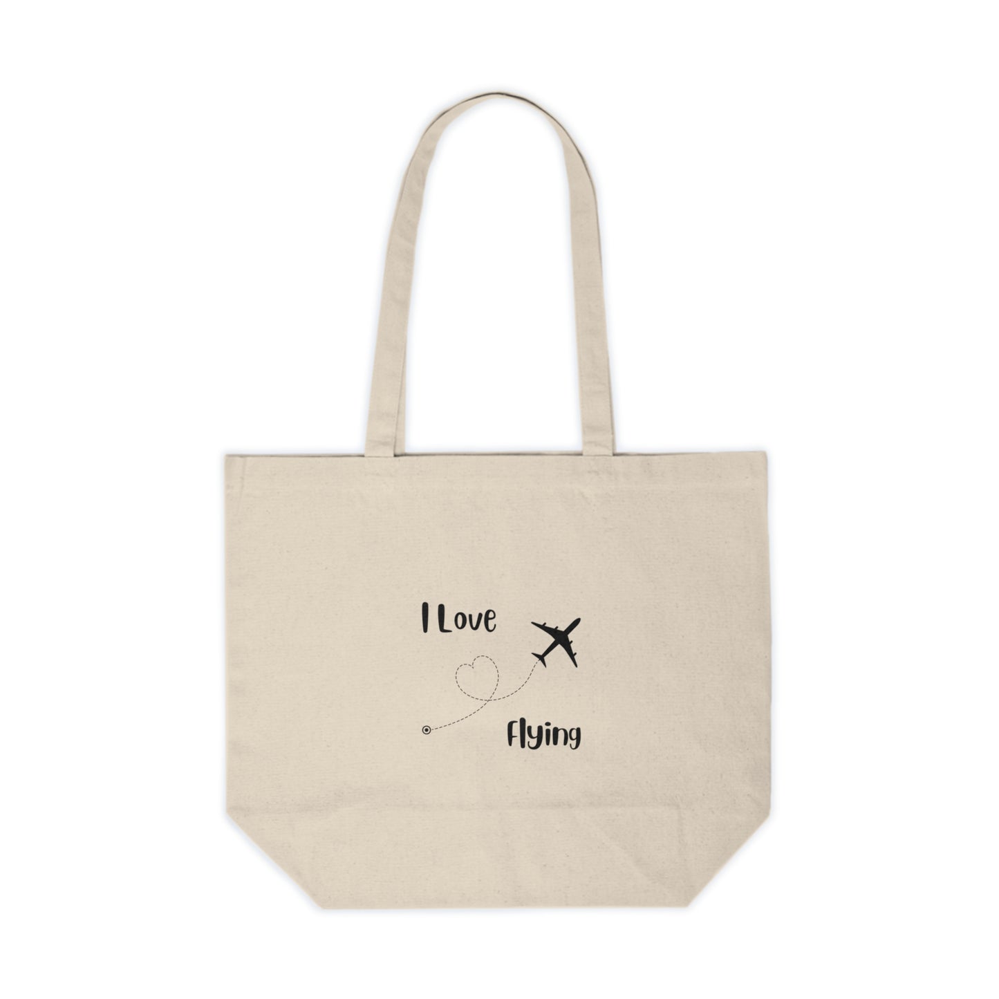 I Love Flying Canvas Shopping Tote - Remove B4 Flight