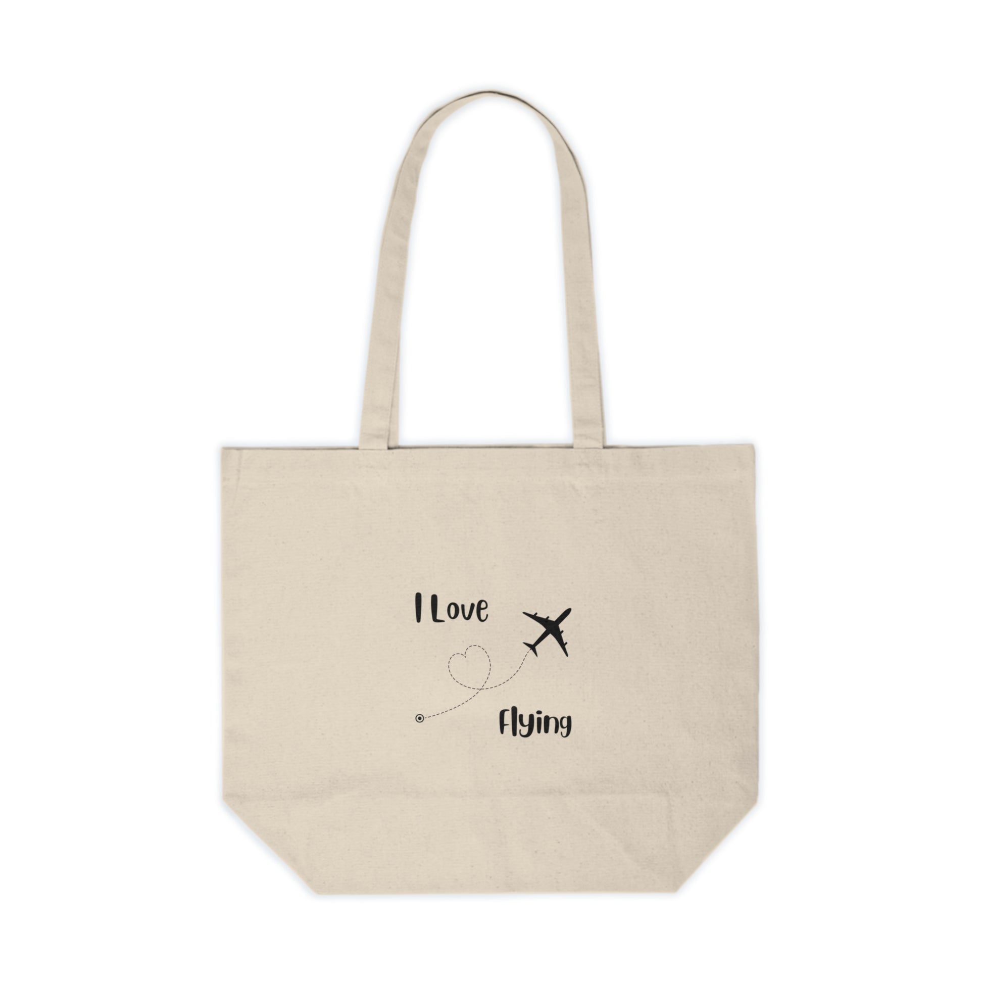 I Love Flying Canvas Shopping Tote - Remove B4 Flight