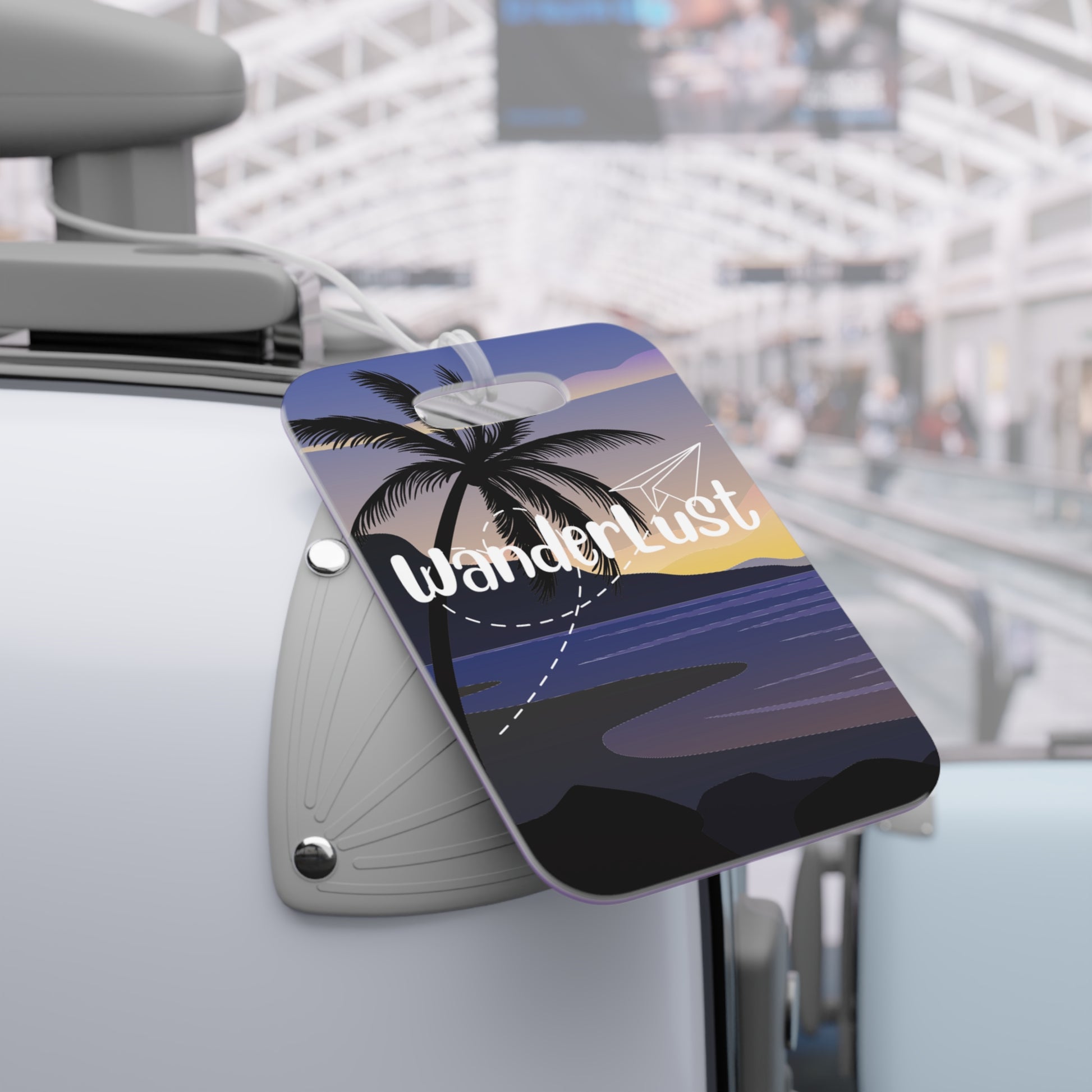 Wanderlust Beach Luggage Tag - Remove B4 Flight