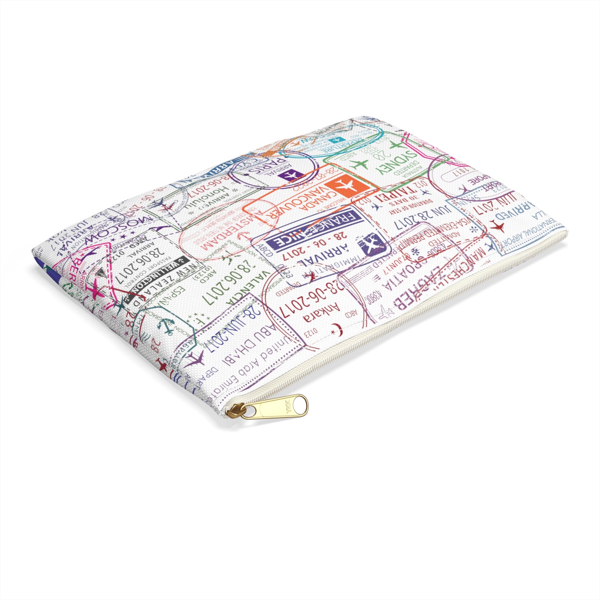 Passport Stamps Accessory Pouch - Remove B4 Flight