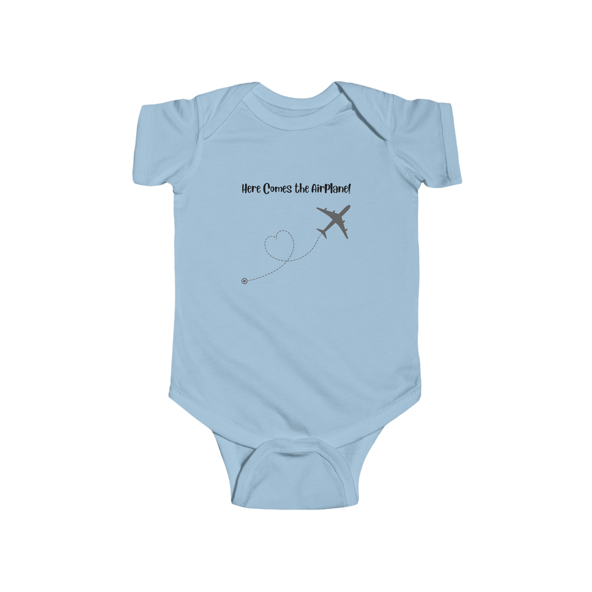 Here Comes the Airplane Infant Bodysuit - Black - Remove B4 Flight