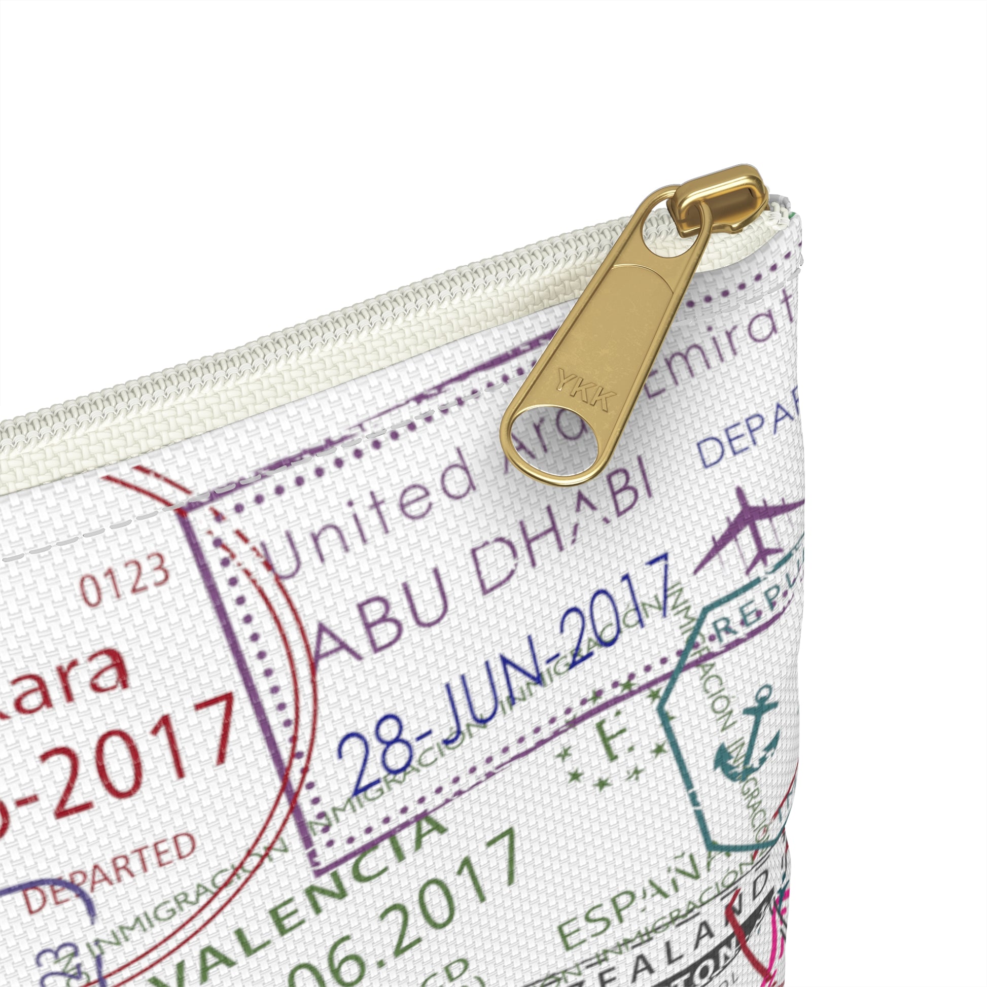 Passport Stamps Accessory Pouch - Remove B4 Flight