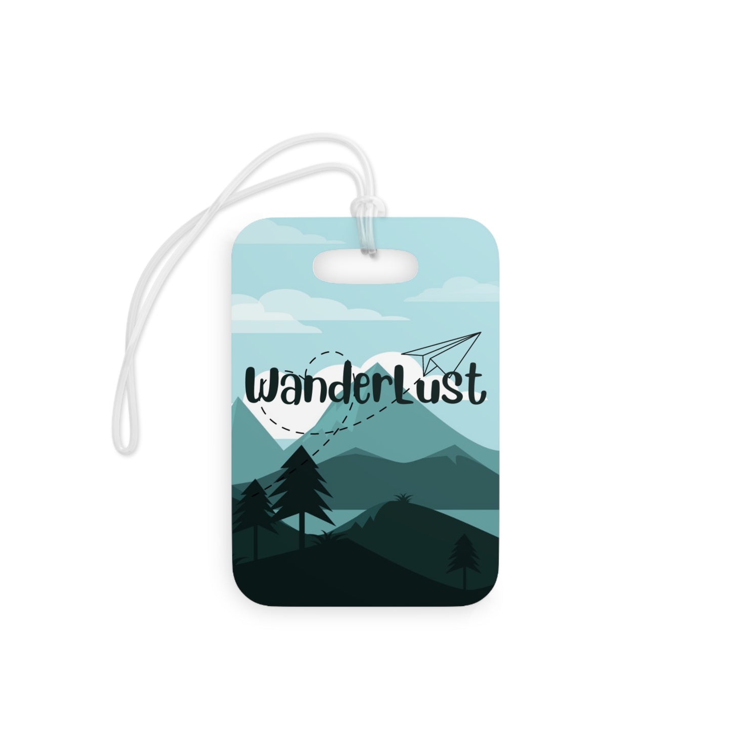 Wanderlust Mountain Luggage Tag - Remove B4 Flight