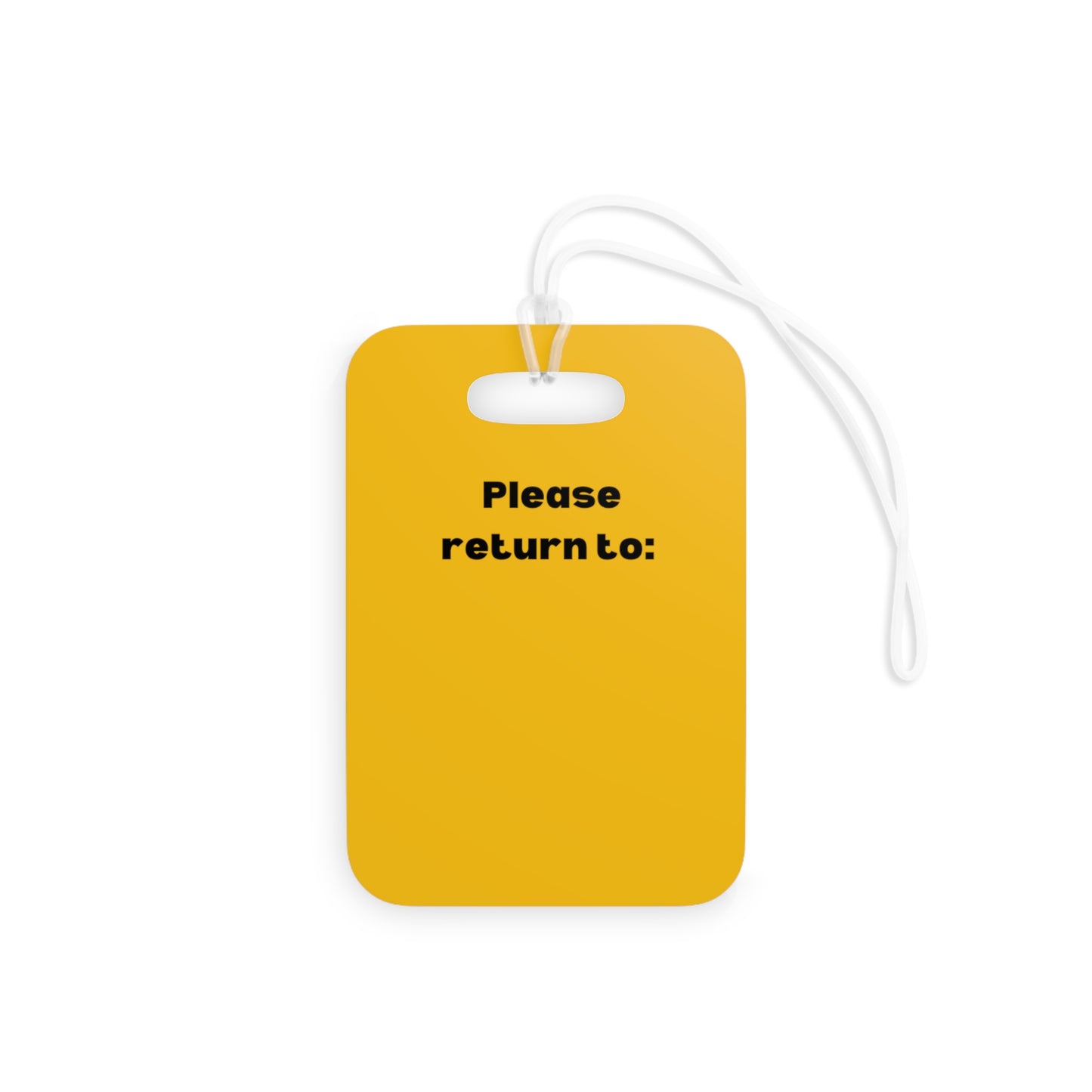 World Traveller Luggage Tag Yellow - Remove B4 Flight