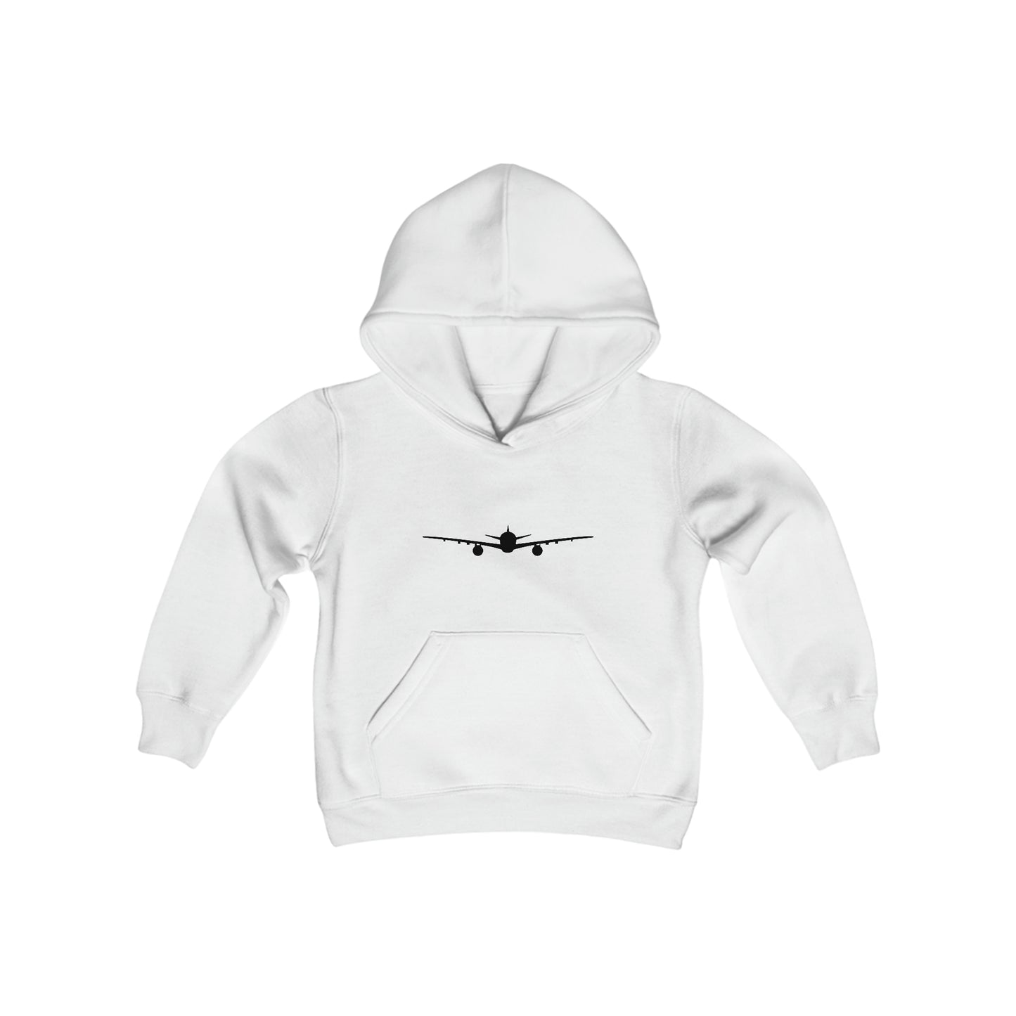 Airplane Youth Hooded Sweatshirt - Black - Remove B4 Flight