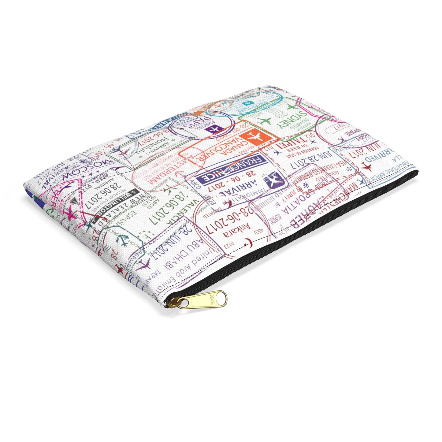 Passport Stamps Accessory Pouch - Remove B4 Flight