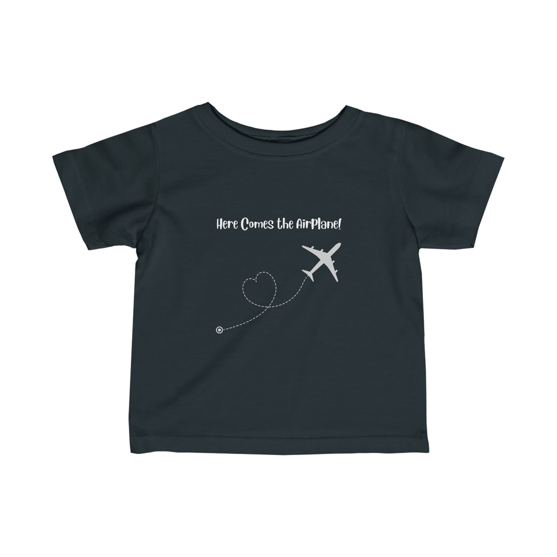 Here Comes the Airplane Infant Tee - White - Remove B4 Flight