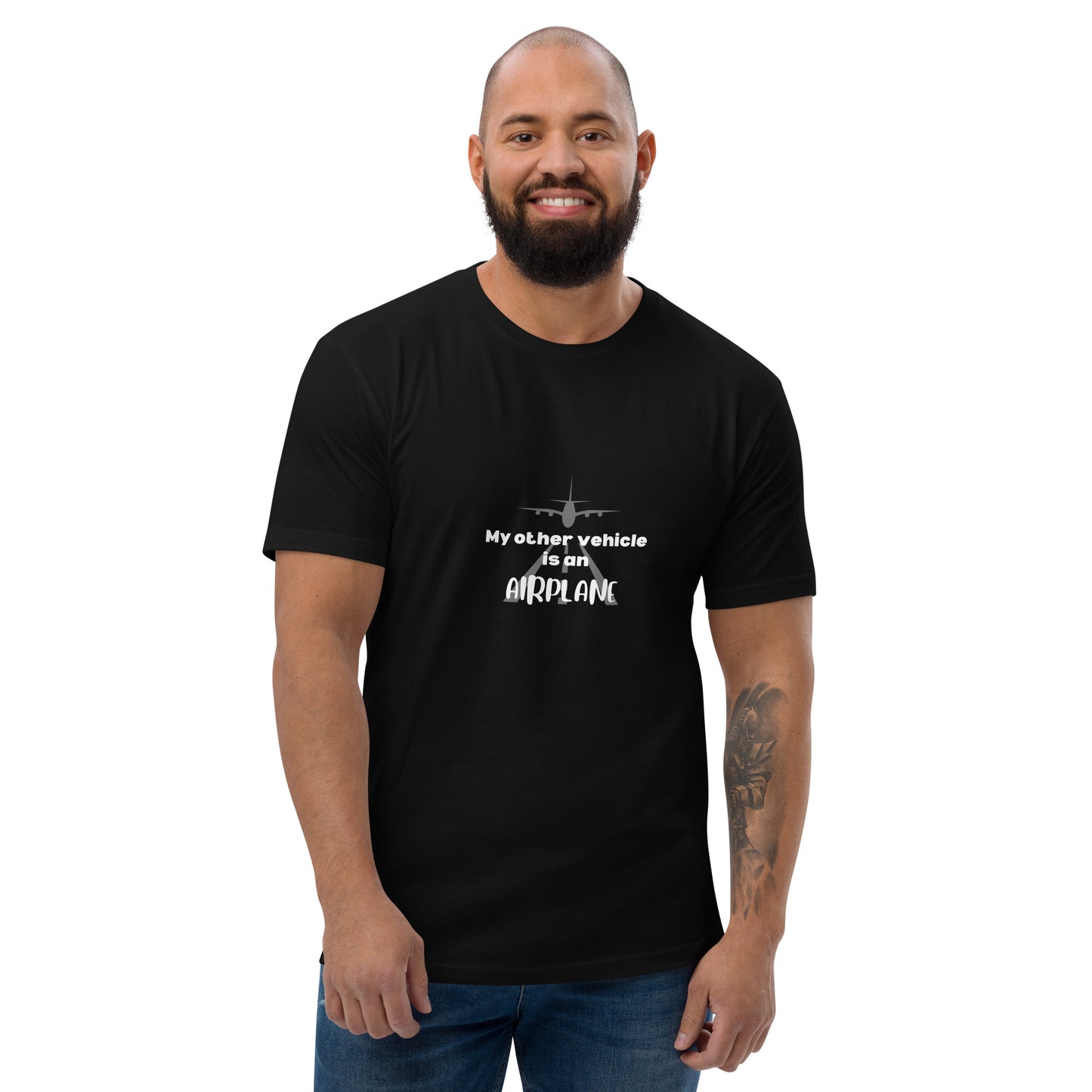 Men's White Airplane T-shirt