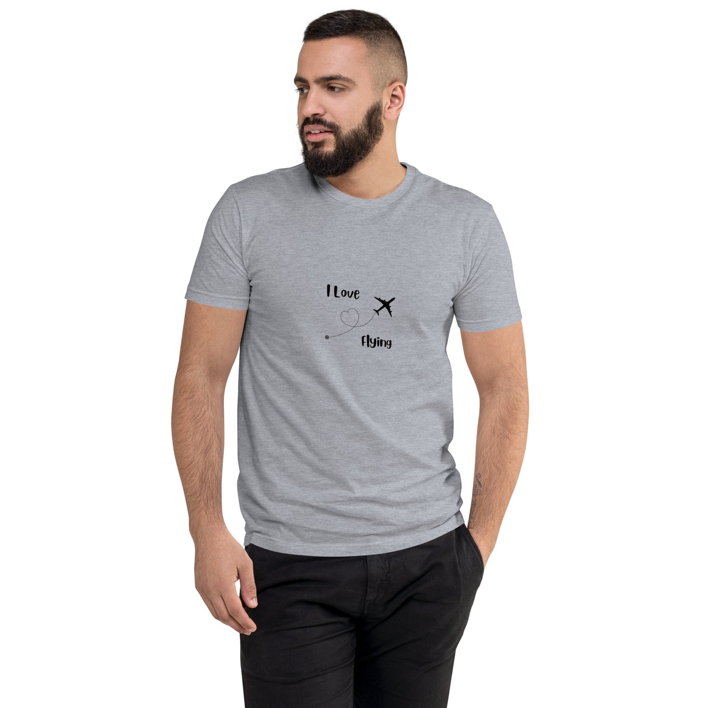 I Love Flying Men's T-shirt - Black - Remove B4 Flight