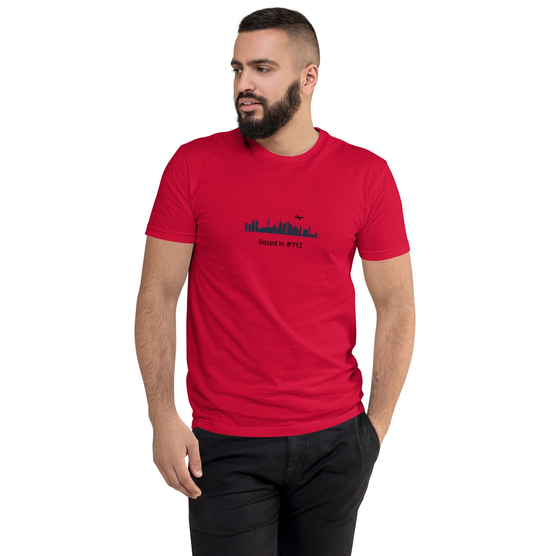 Based in YYZ Men's T-shirt - Black - Remove B4 Flight