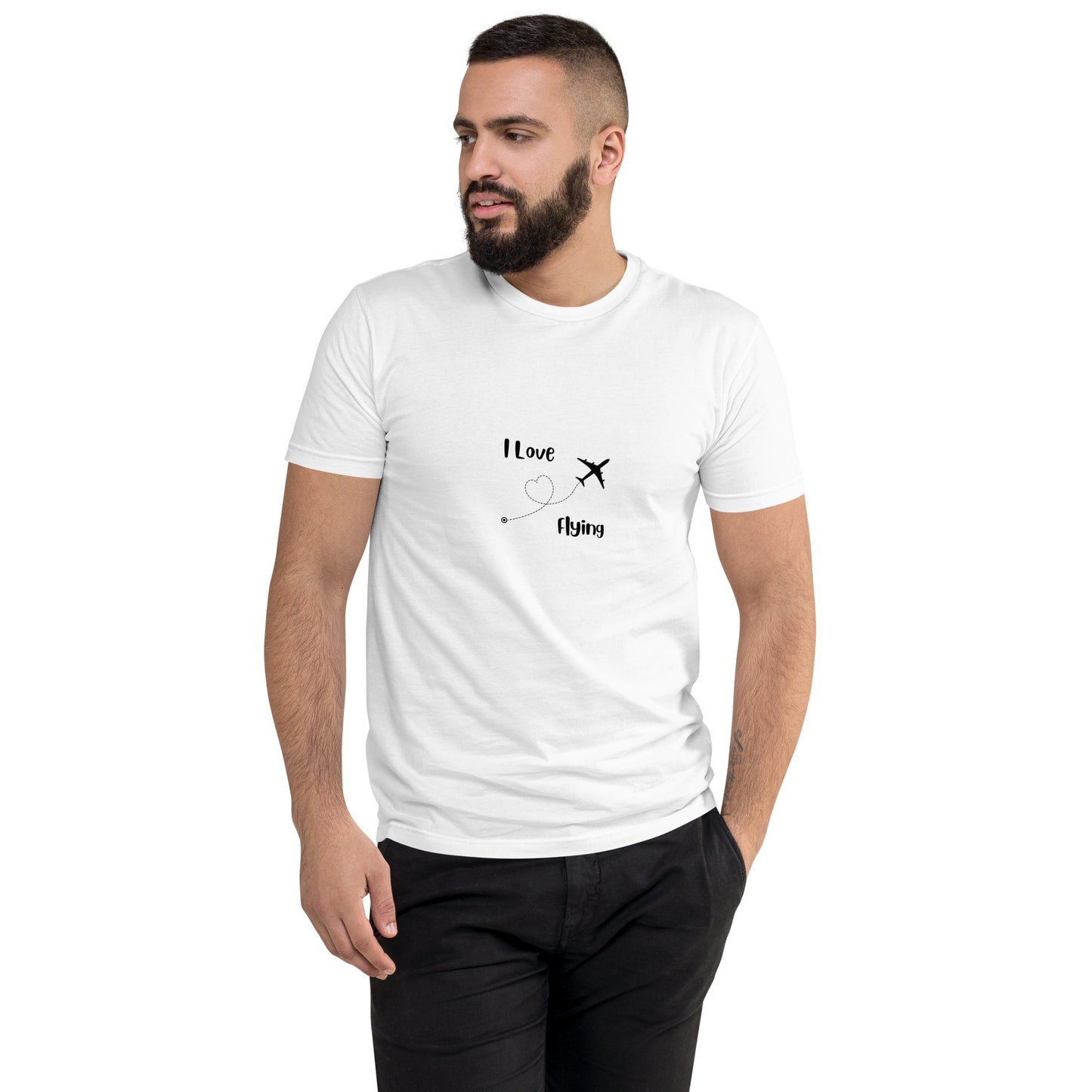 I Love Flying Men's T-shirt - Black - Remove B4 Flight