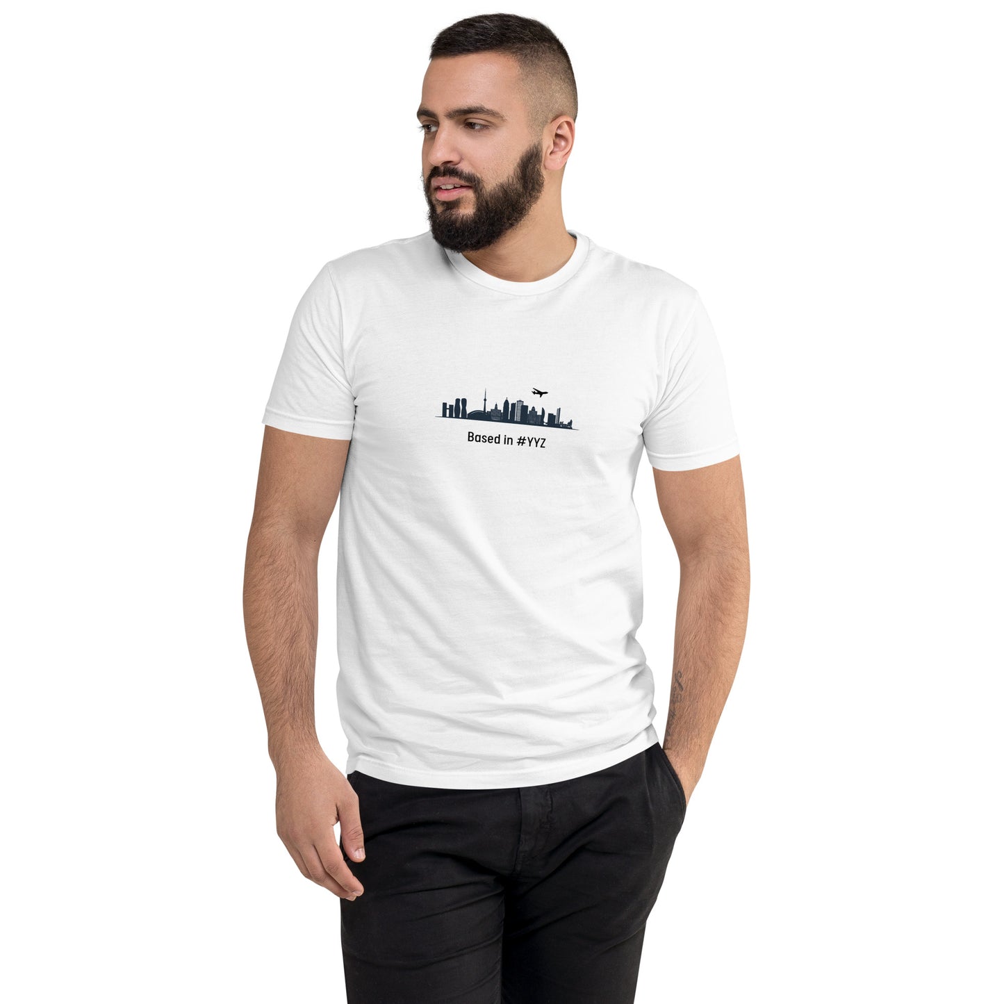 Based in YYZ Men's T-shirt - Black - Remove B4 Flight