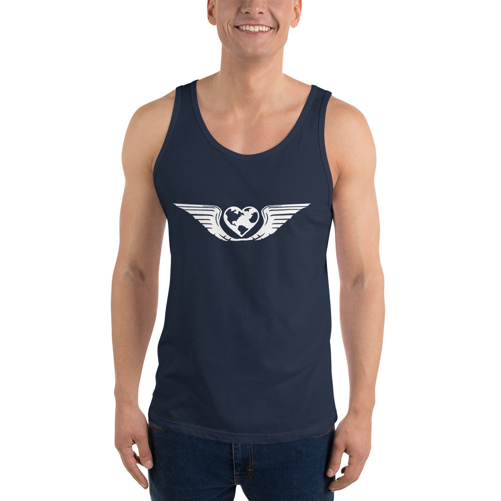 RB4F Logo Unisex Tank Top - White - Remove B4 Flight