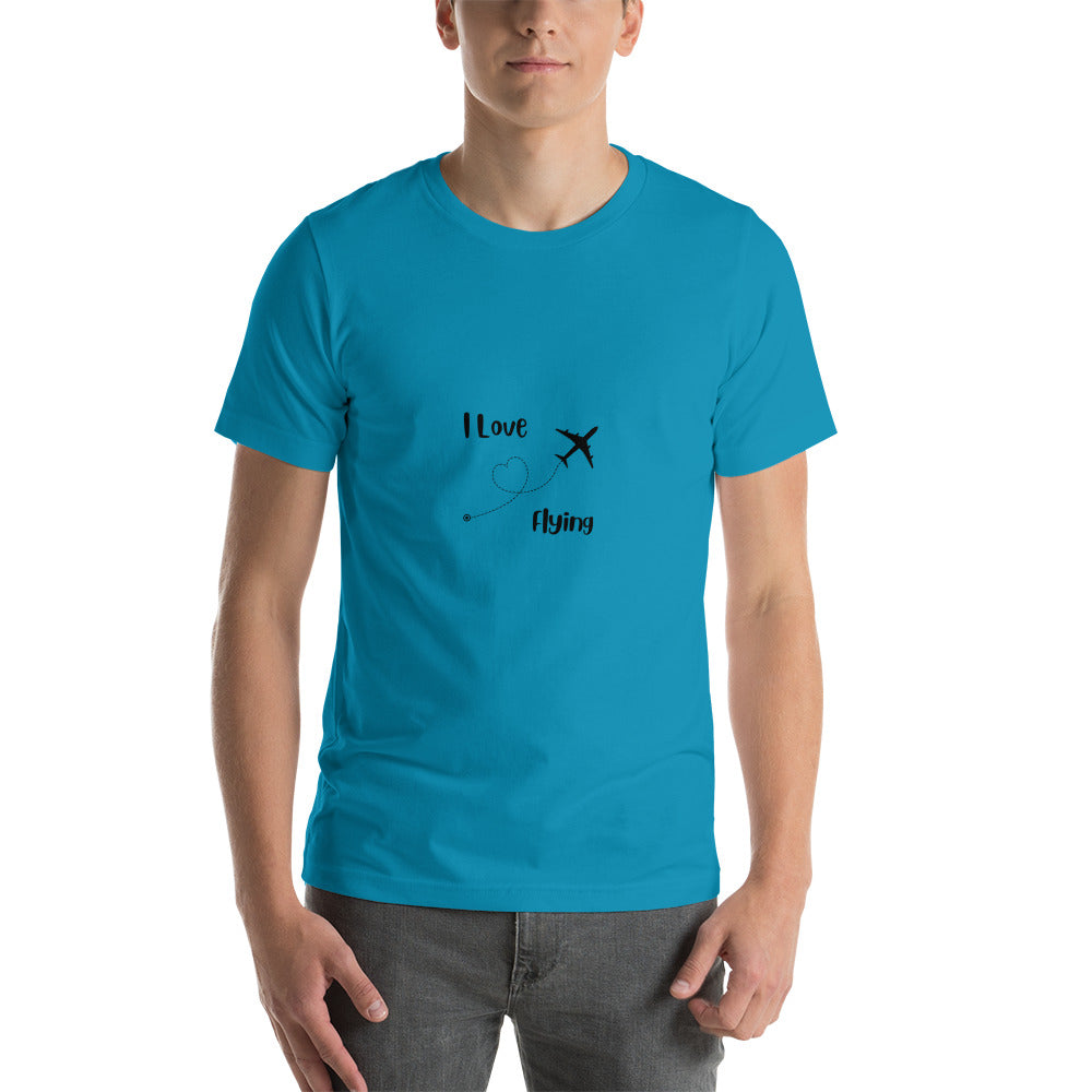 I Love Flying Unisex T-shirt - Black - Remove B4 Flight