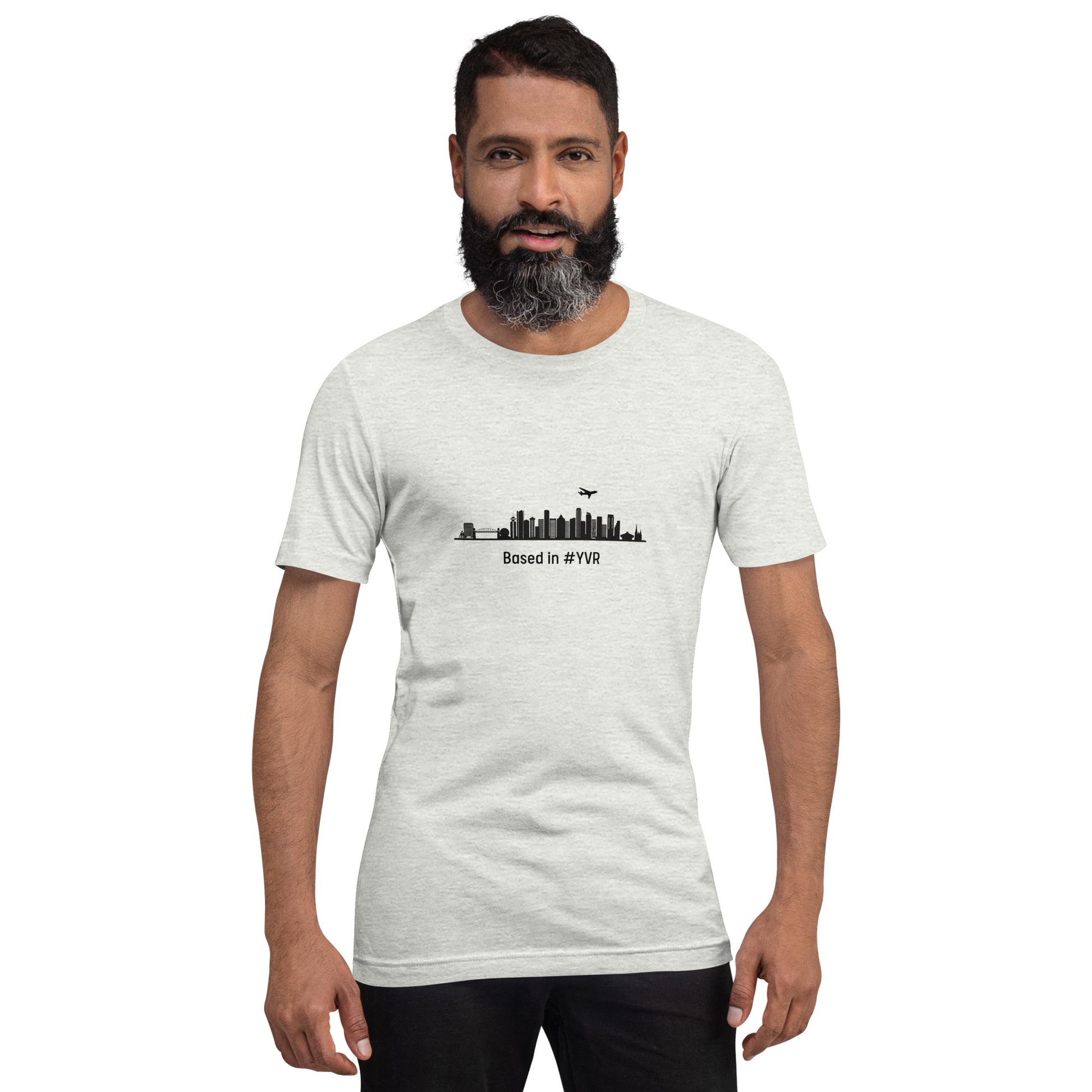 Based in YVR Unisex T-shirt - Black - Remove B4 Flight