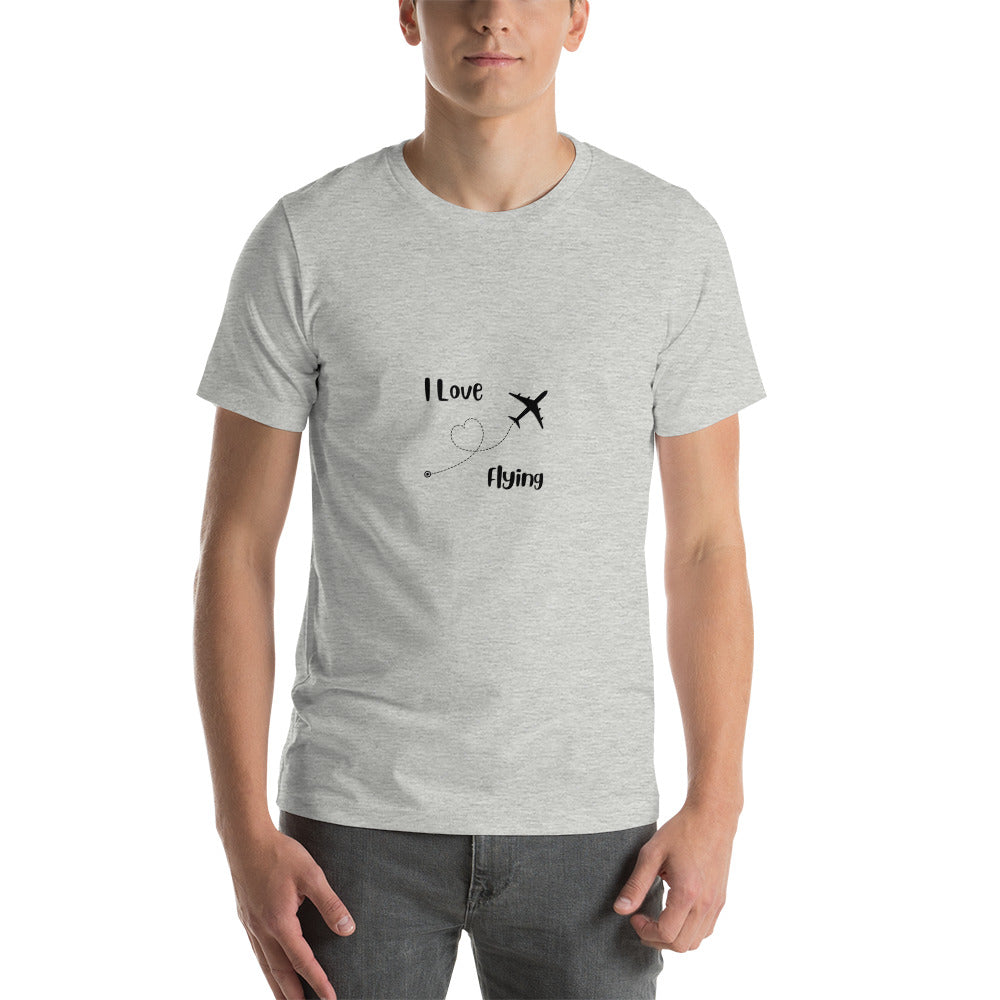 I Love Flying Unisex T-shirt - Black - Remove B4 Flight