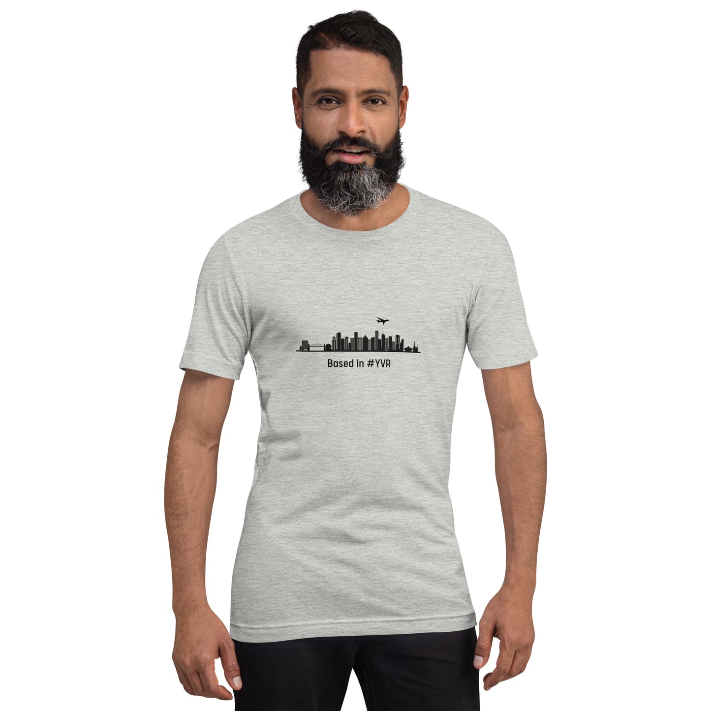 Based in YVR Unisex T-shirt - Black - Remove B4 Flight