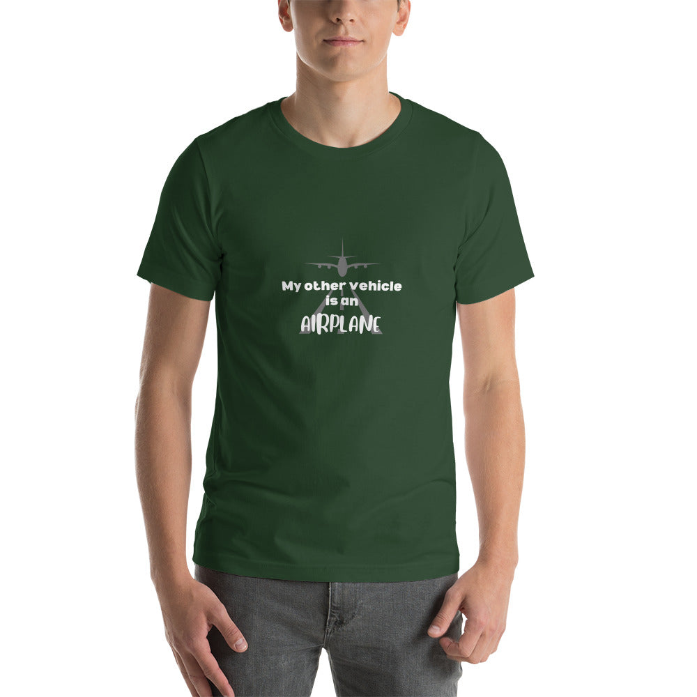 My Other Vehicle is an Airplane Unisex T-shirt - White - Remove B4 Flight