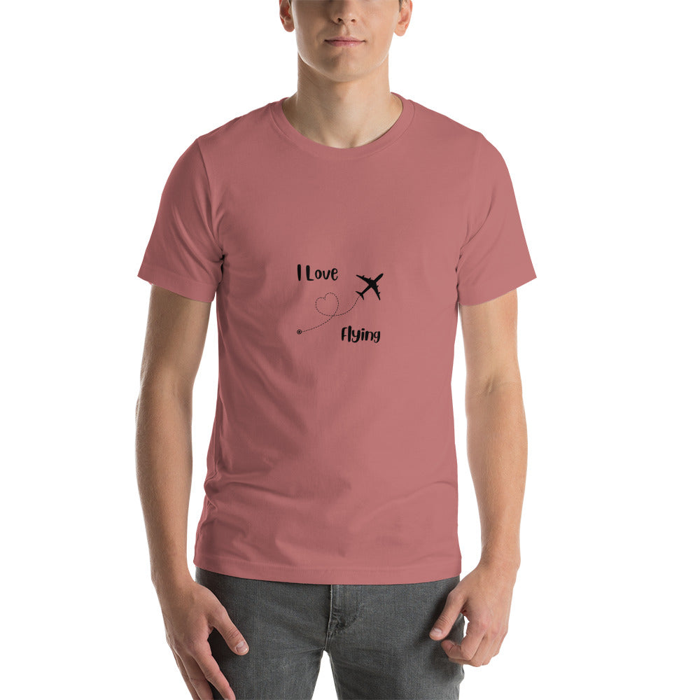 I Love Flying Unisex T-shirt - Black - Remove B4 Flight