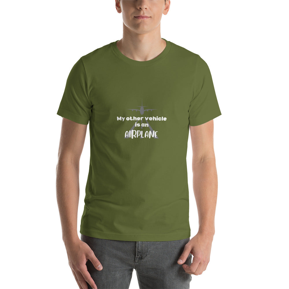 My Other Vehicle is an Airplane Unisex T-shirt - White - Remove B4 Flight