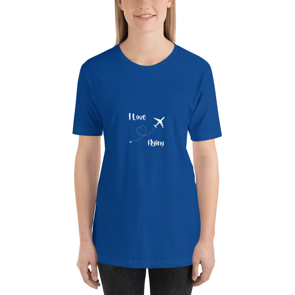 I Love Flying Unisex T-shirt- White - Remove B4 Flight