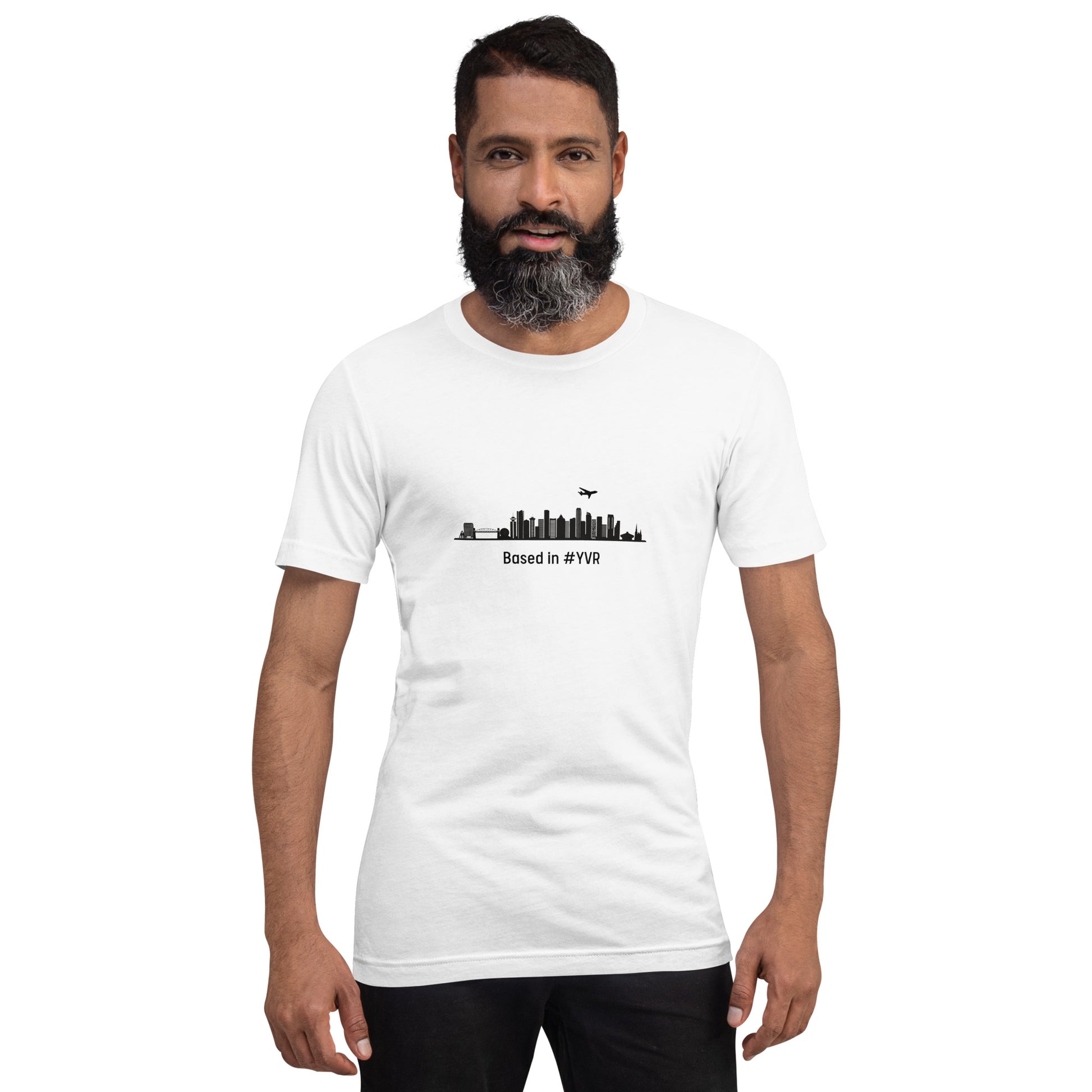 Based in YVR Unisex T-shirt - Black - Remove B4 Flight