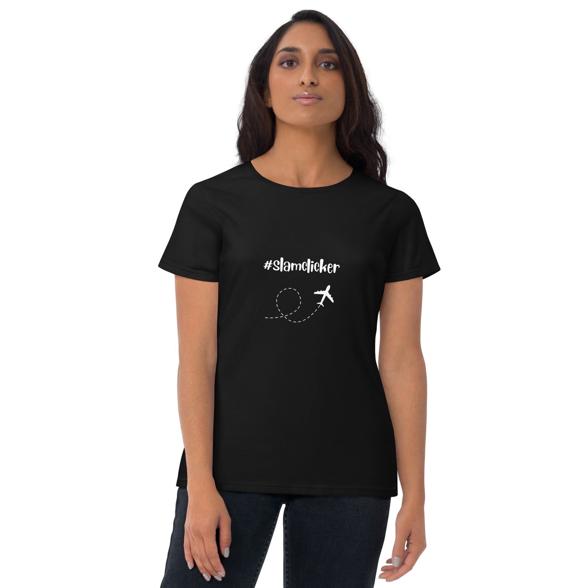 Slamclicker Women's T-shirt - White - Remove B4 Flight