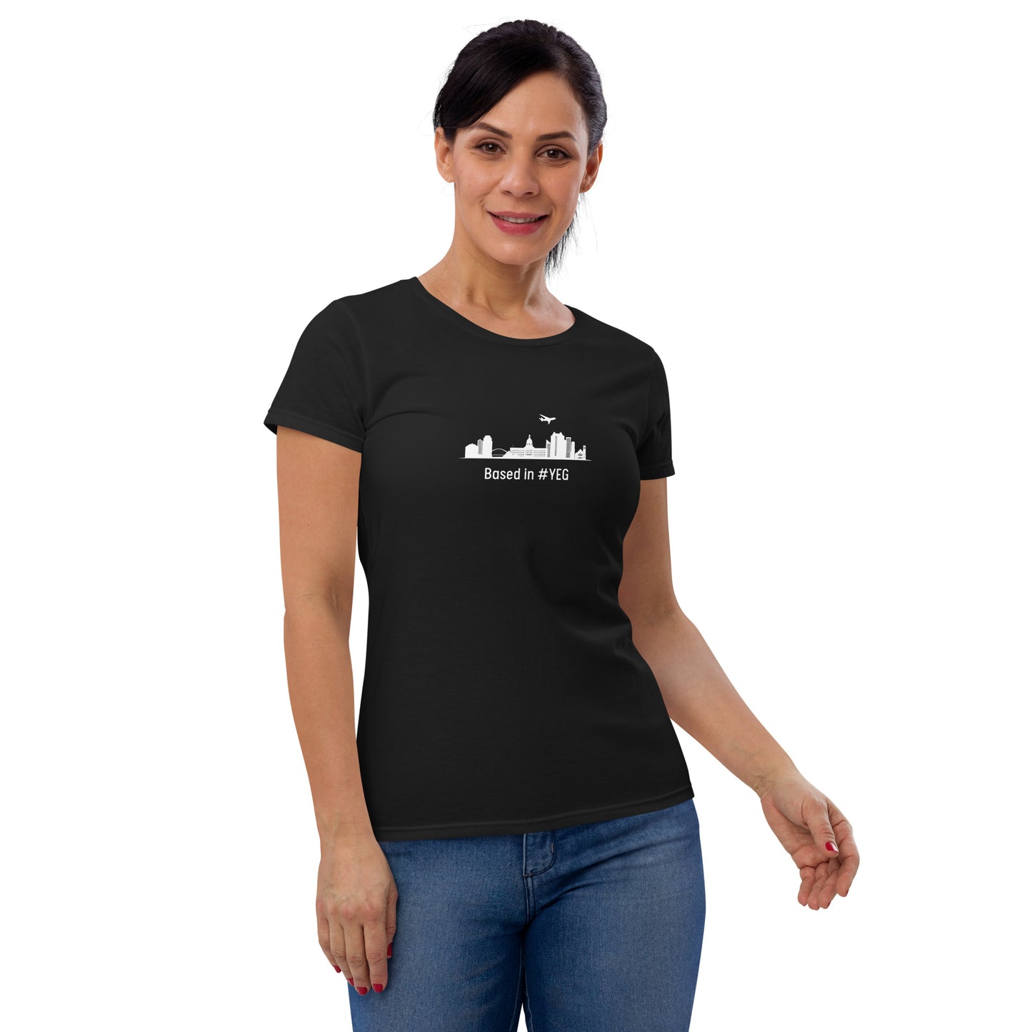 Based in YEG Women's T-shirt - White - Remove B4 Flight