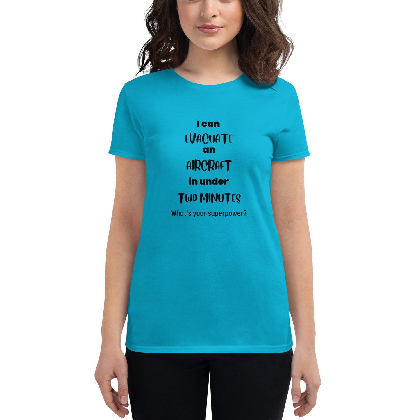 What's Your Superpower Women's T-shirt - Black - Remove B4 Flight