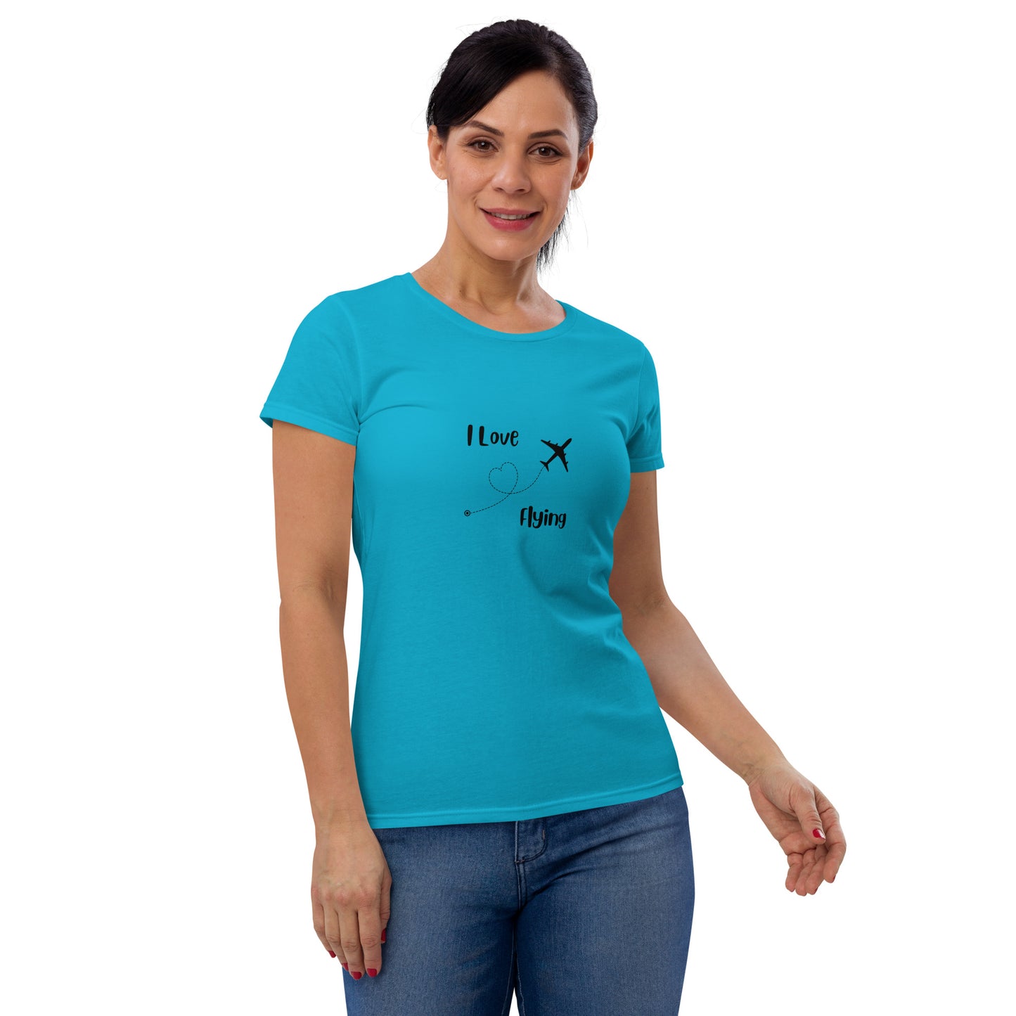 I Love Flying Women's T-shirt - Black - Remove B4 Flight