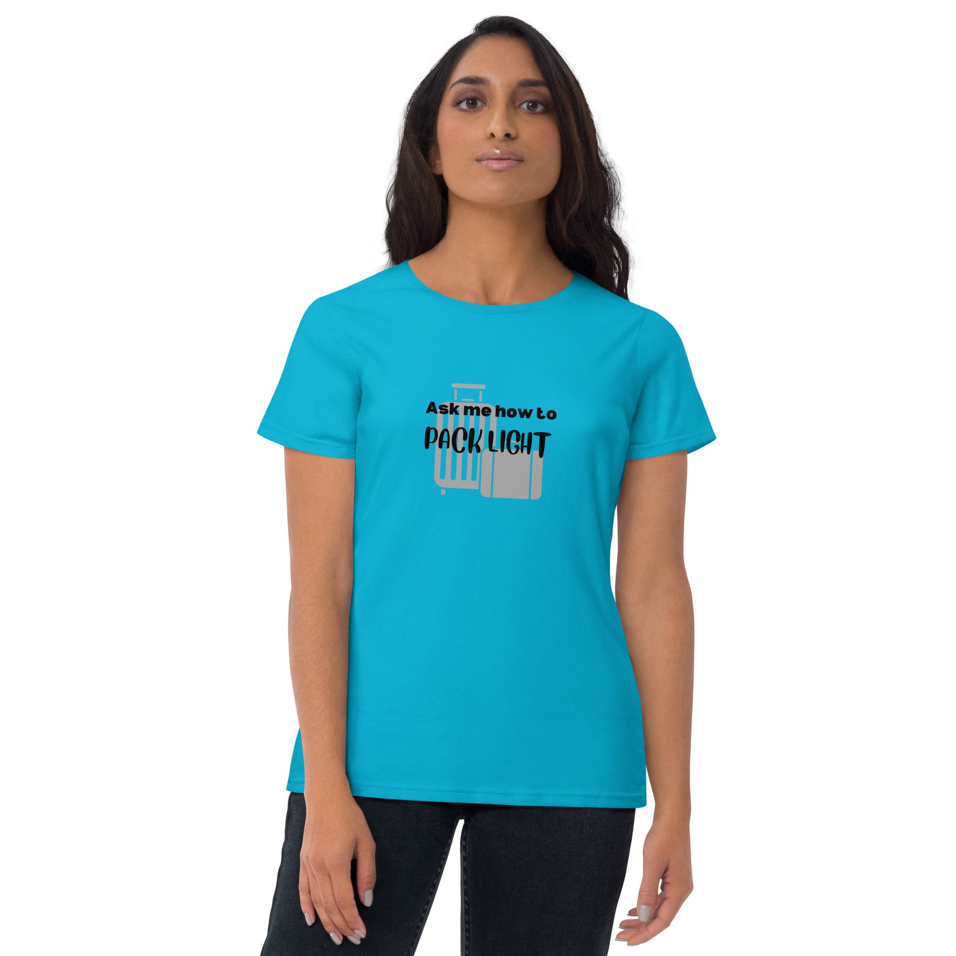 Pack Light Women's T-shirt - Black - Remove B4 Flight