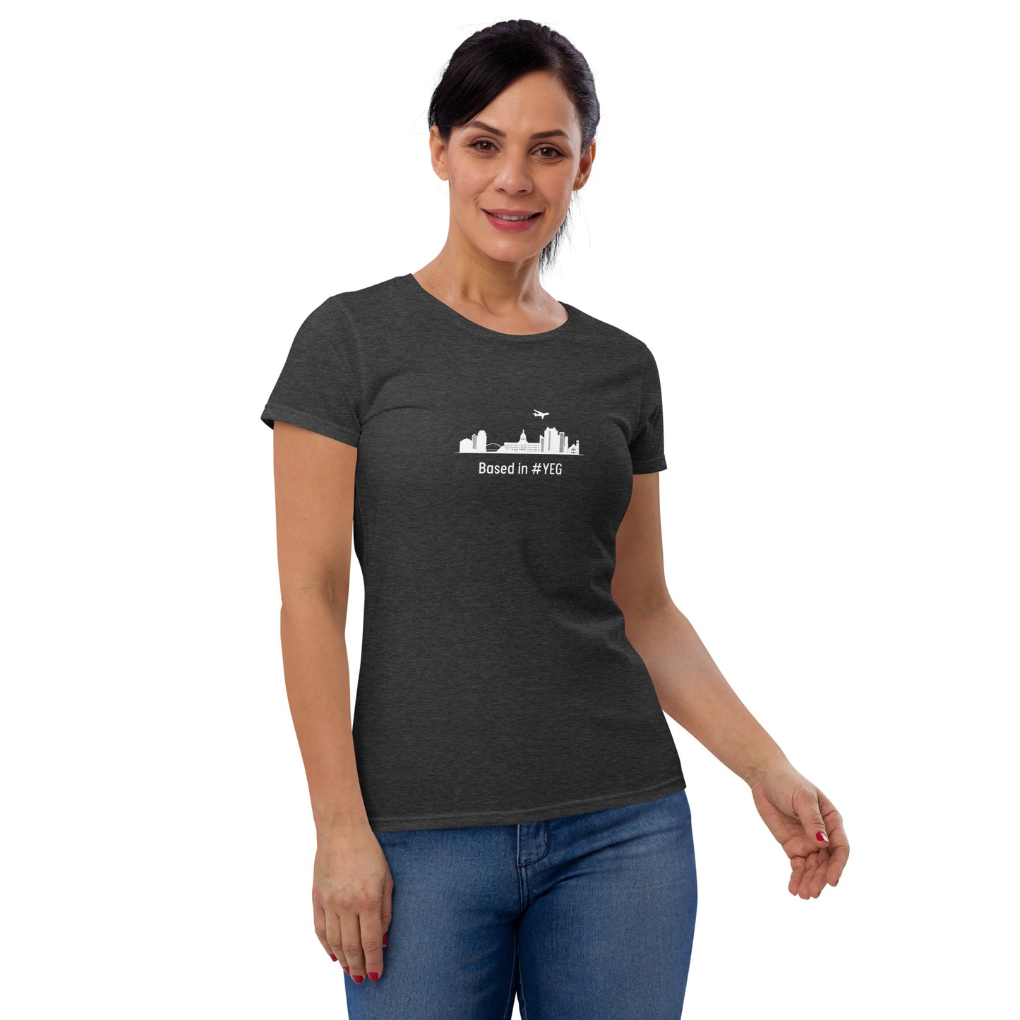 Based in YEG Women's T-shirt - White - Remove B4 Flight