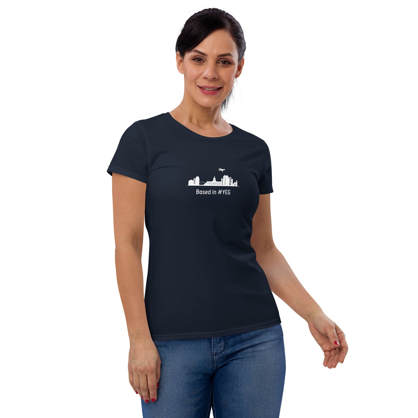 Based in YEG Women's T-shirt - White - Remove B4 Flight