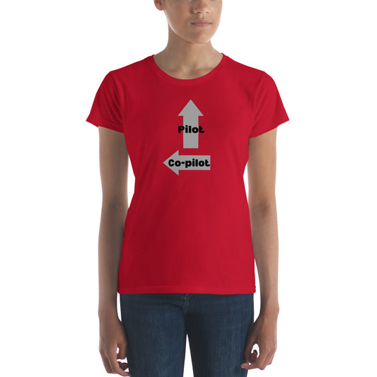 Women's Black Pilot Co-Pilot T-shirt