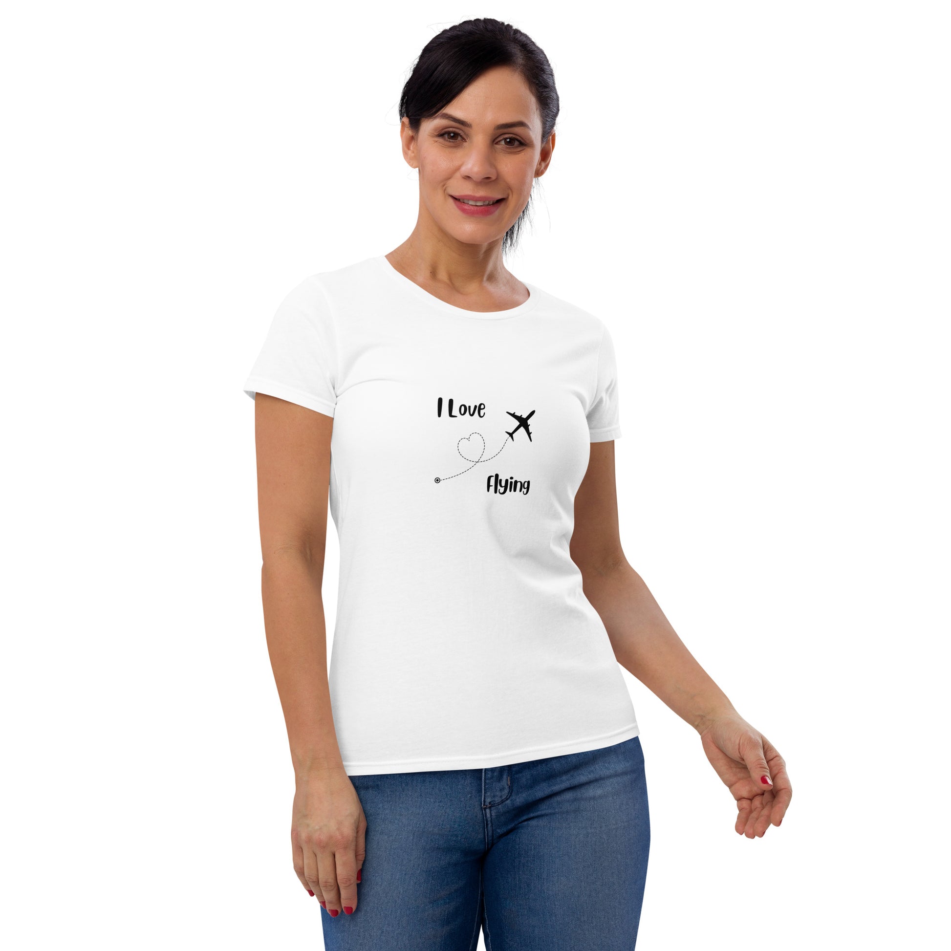 I Love Flying Women's T-shirt - Black - Remove B4 Flight