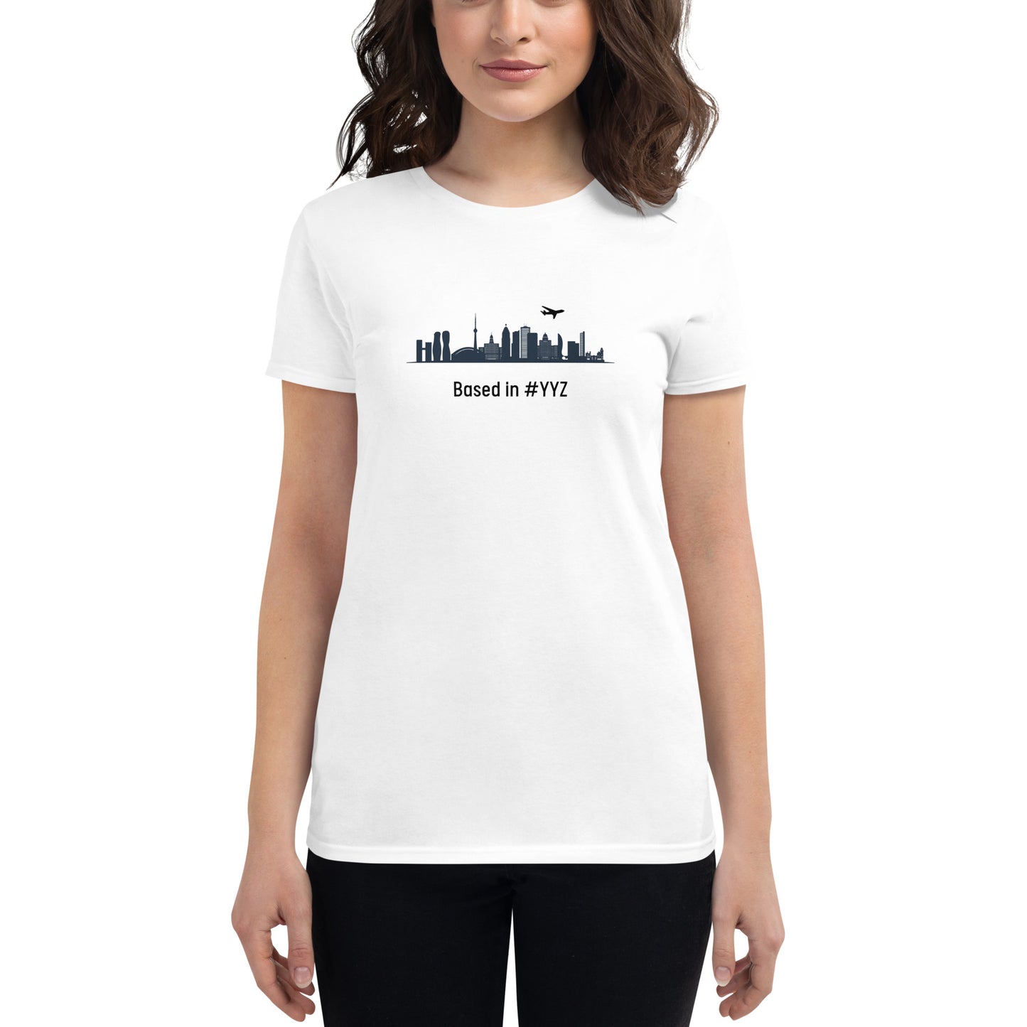 Based in YYZ Women's T-shirt - Black - Remove B4 Flight