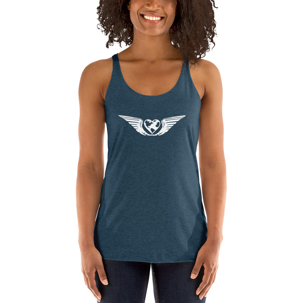 RB4F Logo Women's Racerback Tank - White - Remove B4 Flight