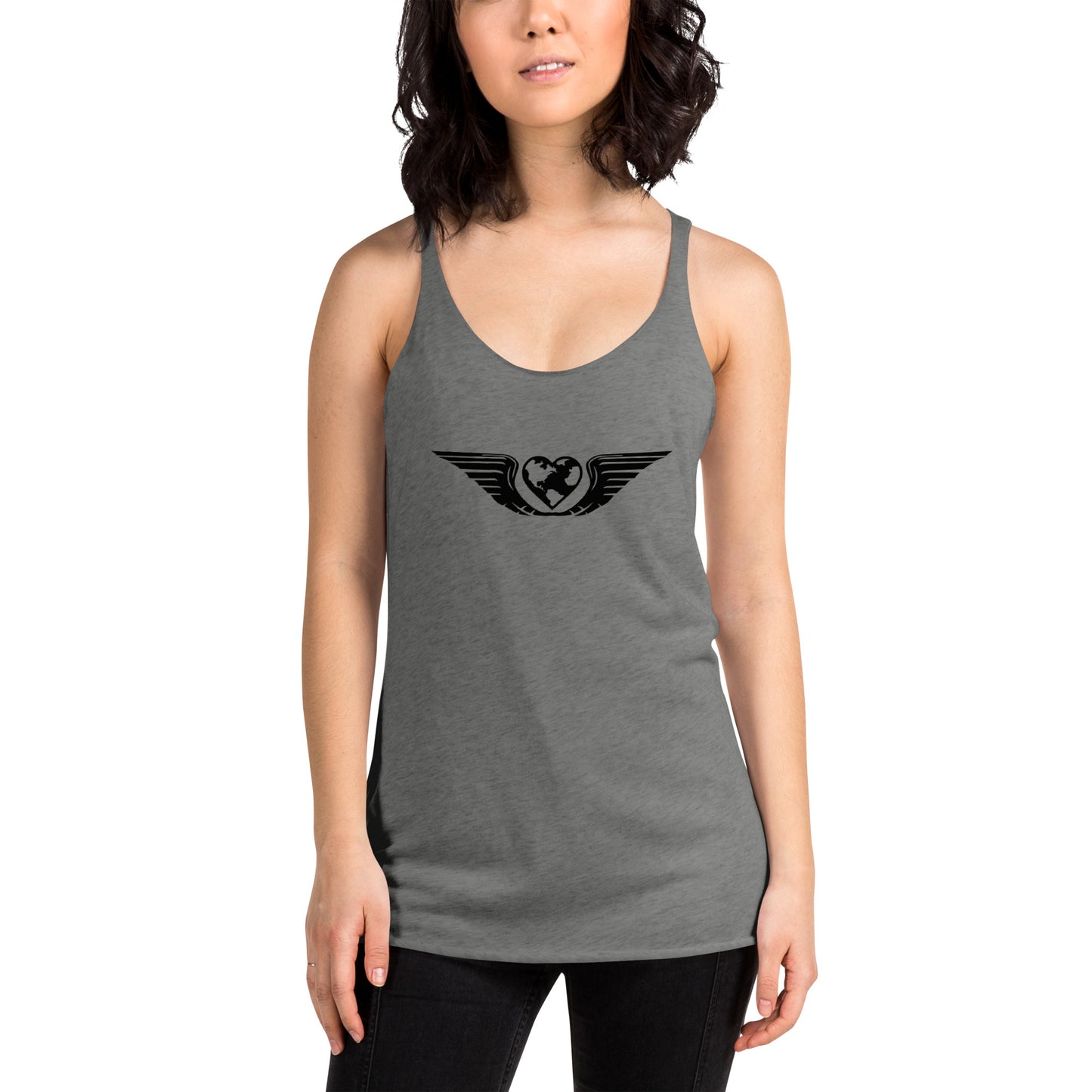 RB4F Logo Women's Racerback Tank - Black - Remove B4 Flight