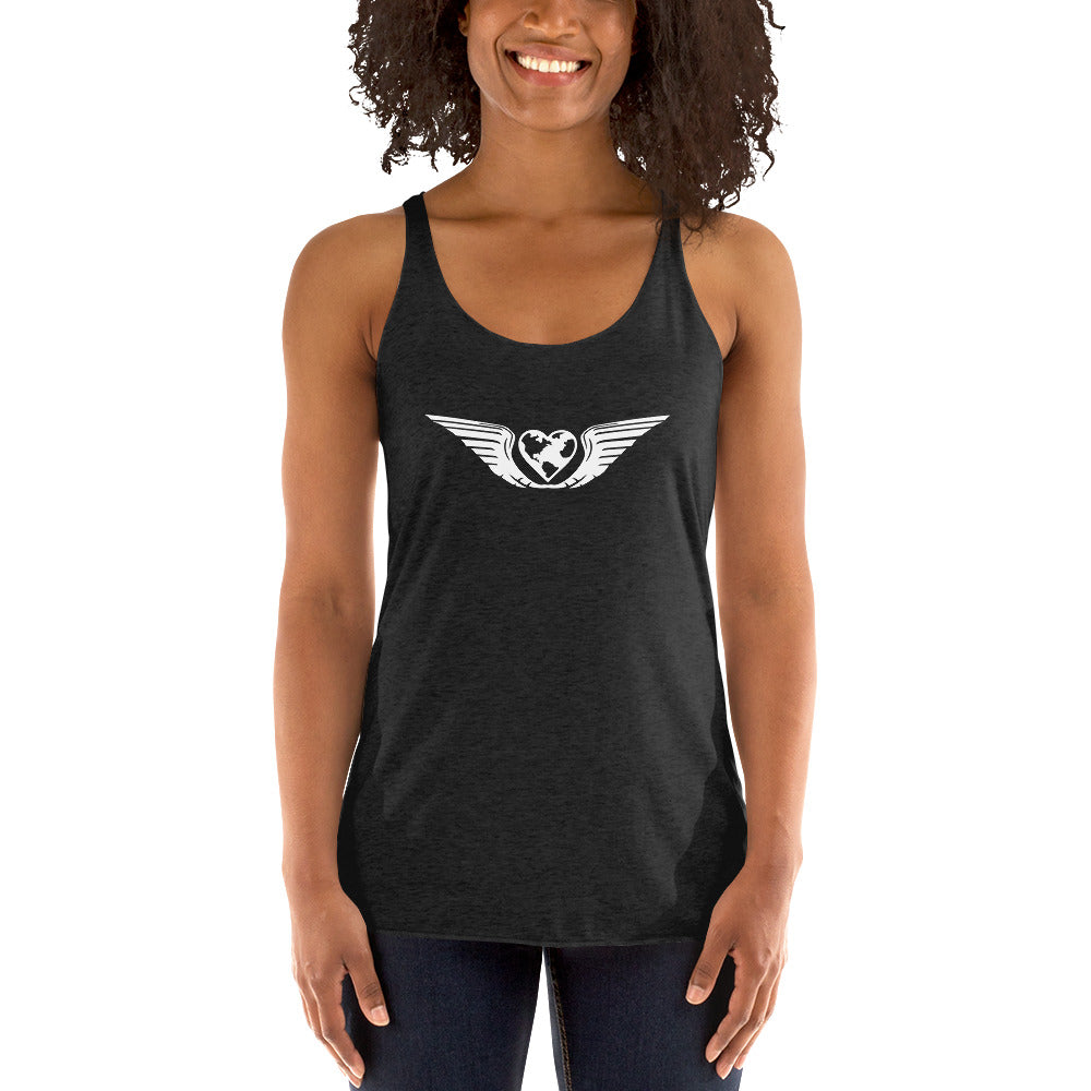 RB4F Logo Women's Racerback Tank - White - Remove B4 Flight