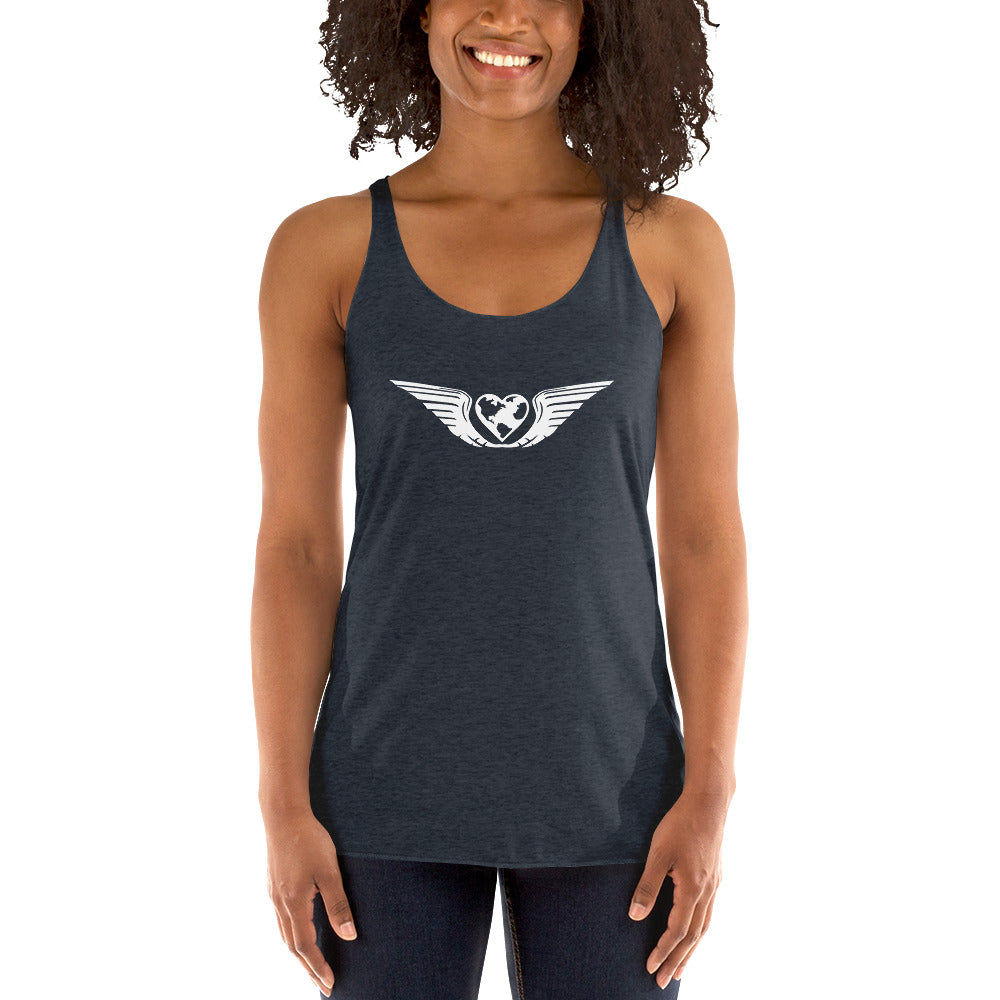 RB4F Logo Women's Racerback Tank - White - Remove B4 Flight